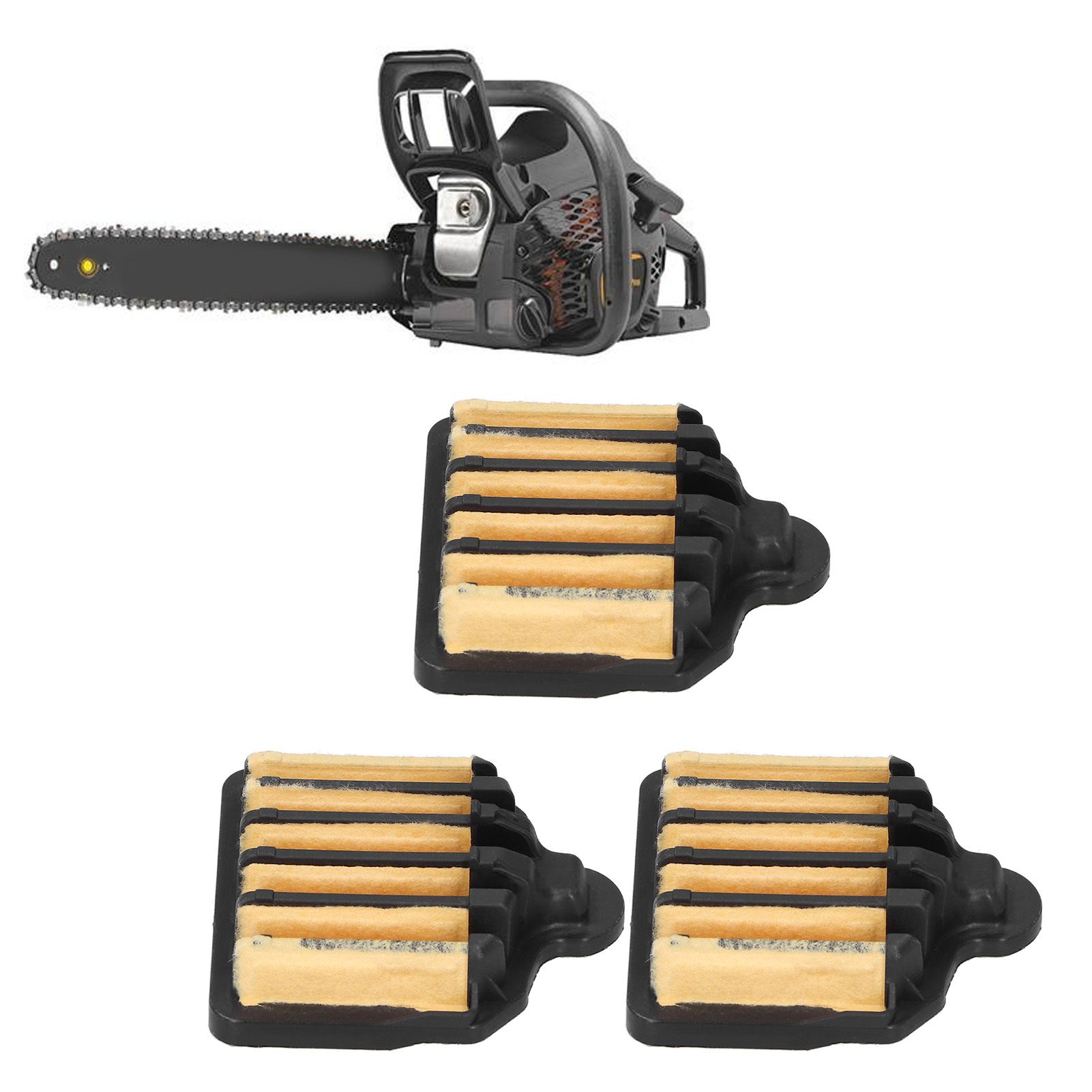 3Pcs Air Filter Replacement Fit for Poulan Pro 575296301 PP5020AV PP4818AV W47 view 9