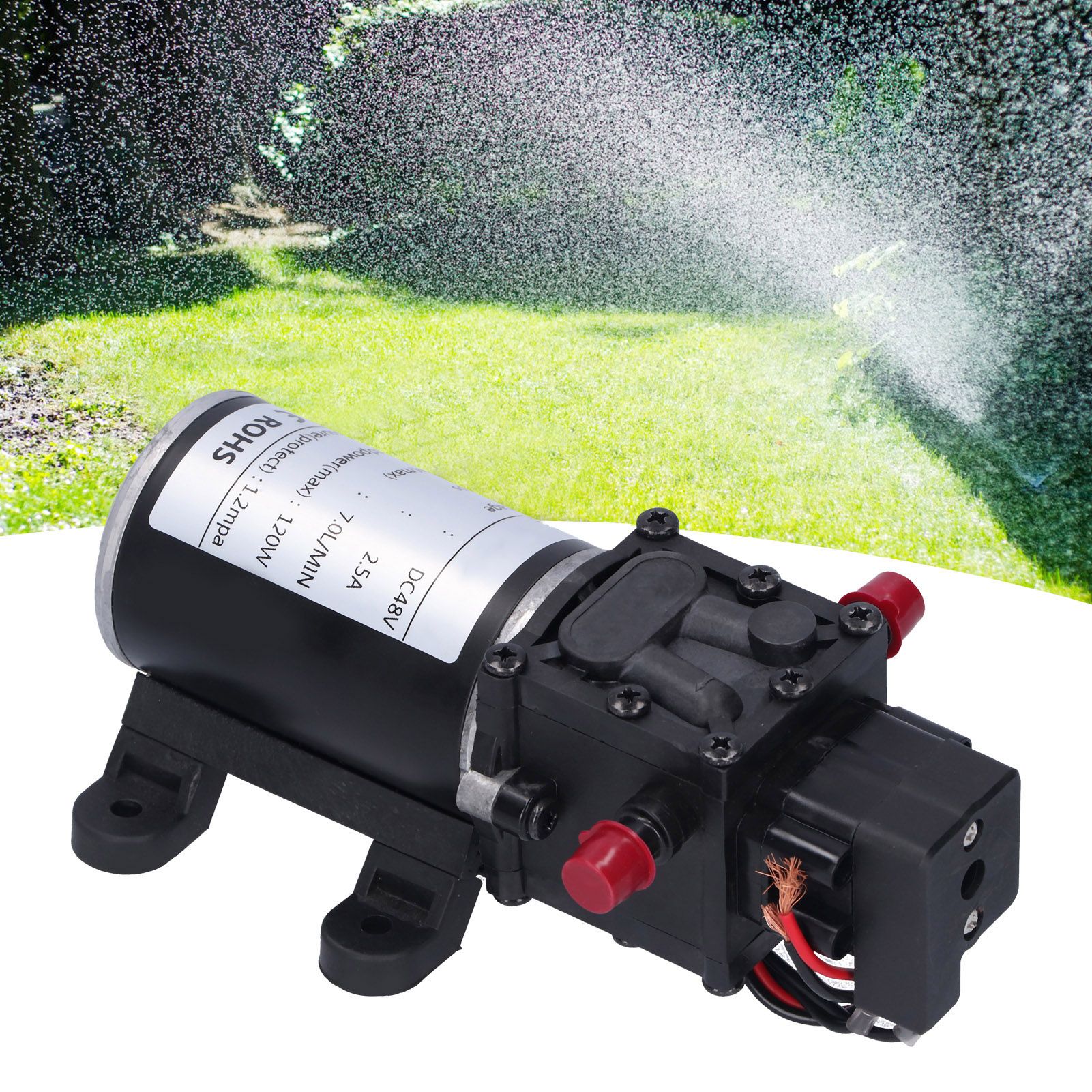 DC48V 120W DC Intelligent Diaphragm Pump 7.0L/MIN Automatic Atomizing High view 10