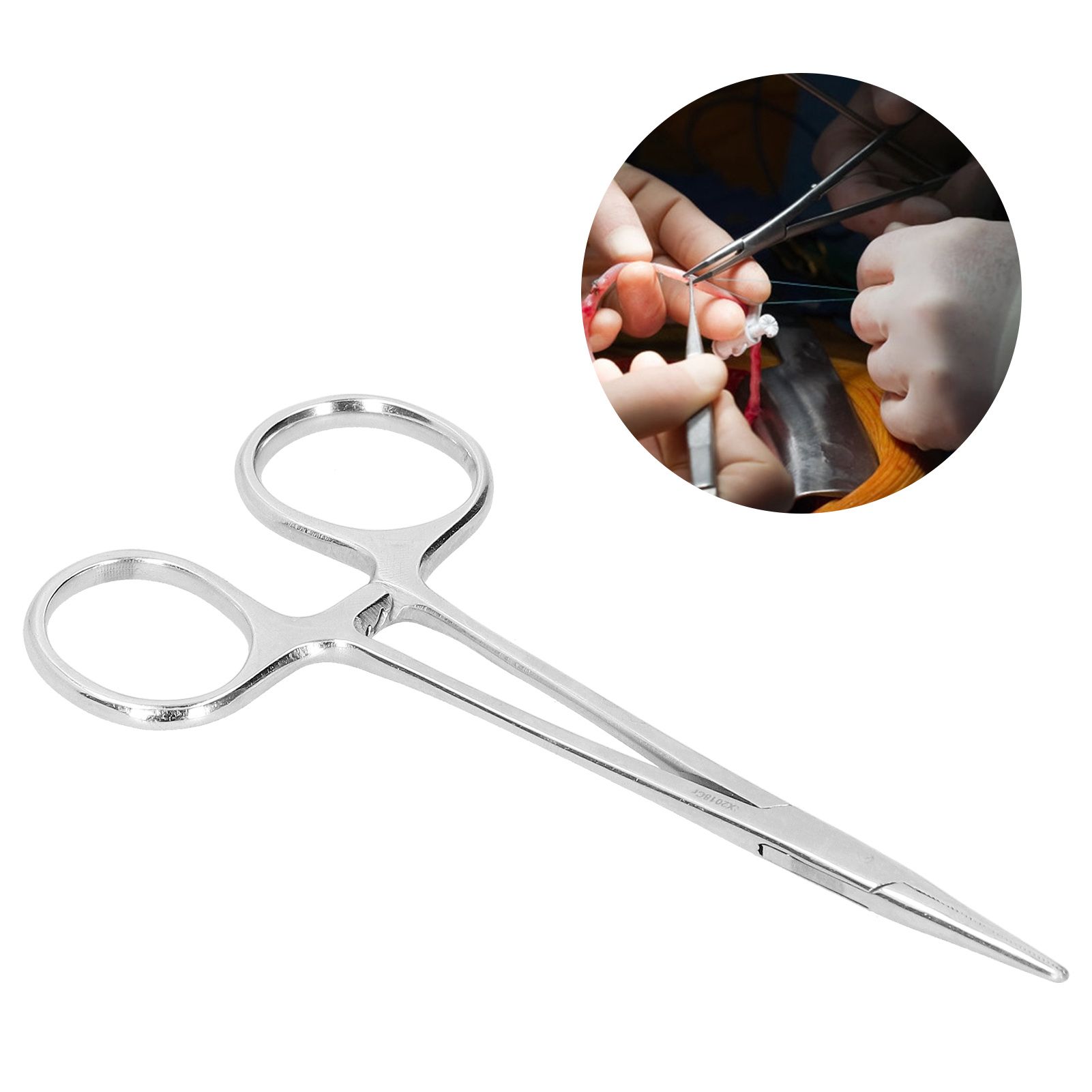 12.5cm Hemostatic Forceps Stainless Steel Pet Hair Puller Fishing Lock Plier view 10