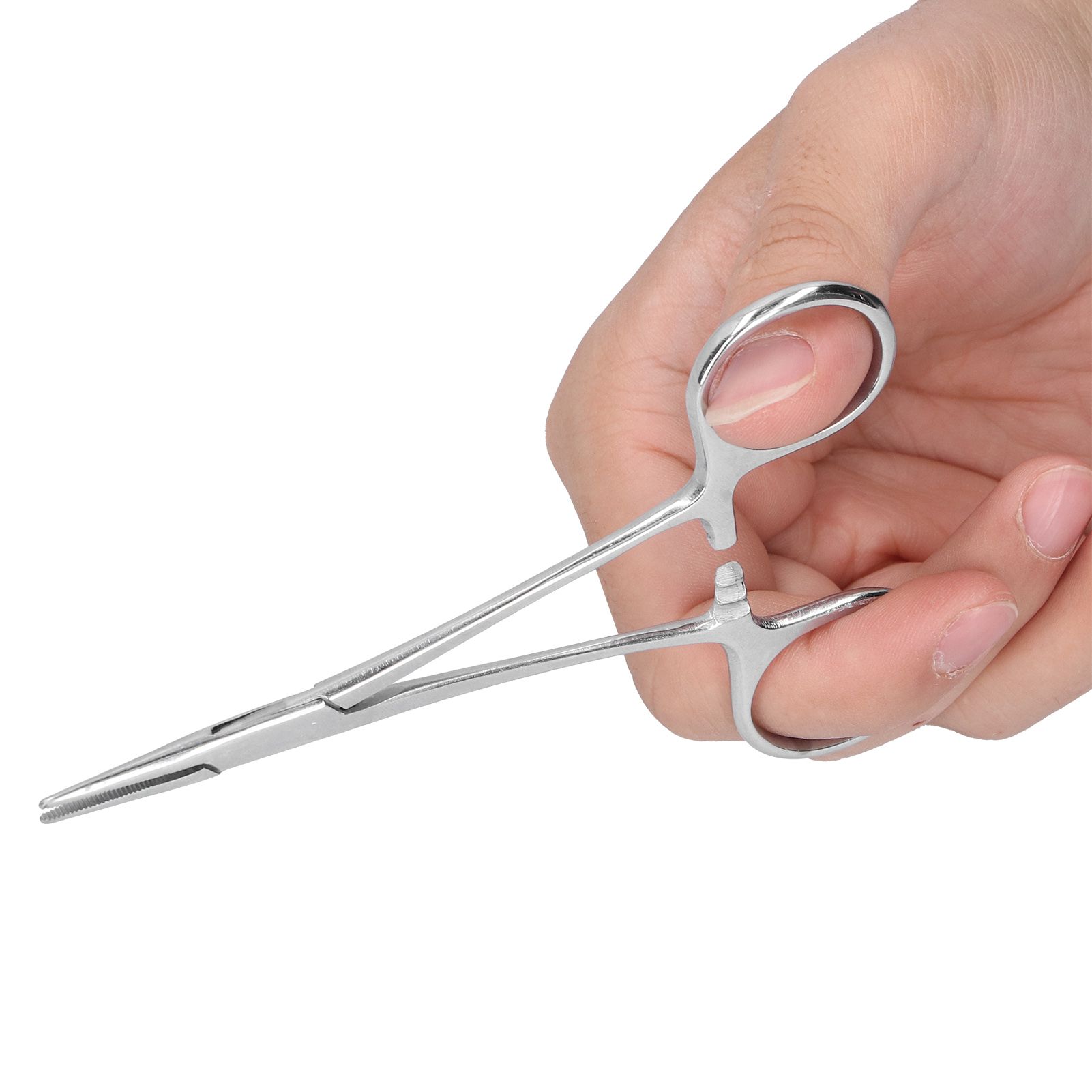 12.5cm Hemostatic Forceps Stainless Steel Pet Hair Puller Fishing Lock Plier view 11