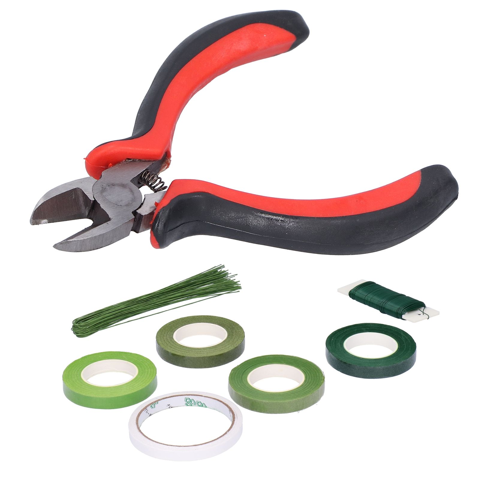 8Pcs set Flower Arrangement Kit Floral DoubleSided Tape Wire Cutter for view 3