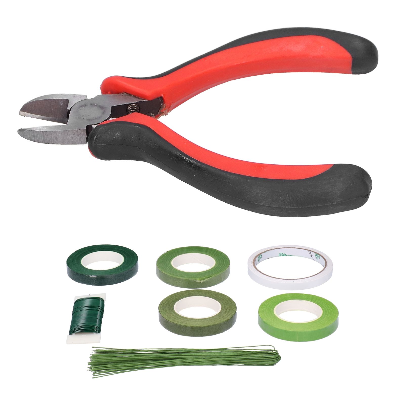 8Pcs set Flower Arrangement Kit Floral DoubleSided Tape Wire Cutter for view 4