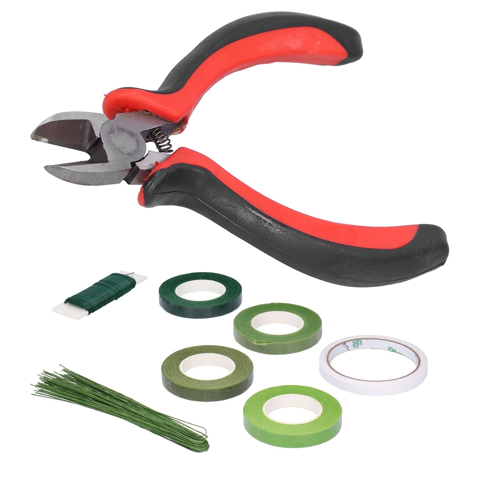 8Pcs set Flower Arrangement Kit Floral DoubleSided Tape Wire Cutter for view 5