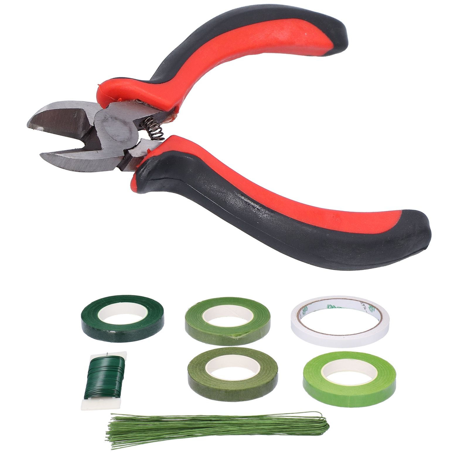 8Pcs set Flower Arrangement Kit Floral DoubleSided Tape Wire Cutter for view 7