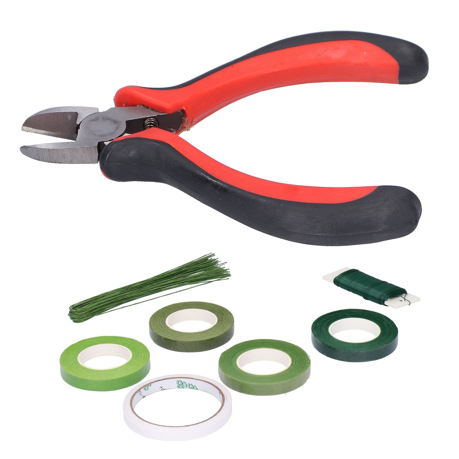 8Pcs set Flower Arrangement Kit Floral DoubleSided Tape Wire Cutter for view 8