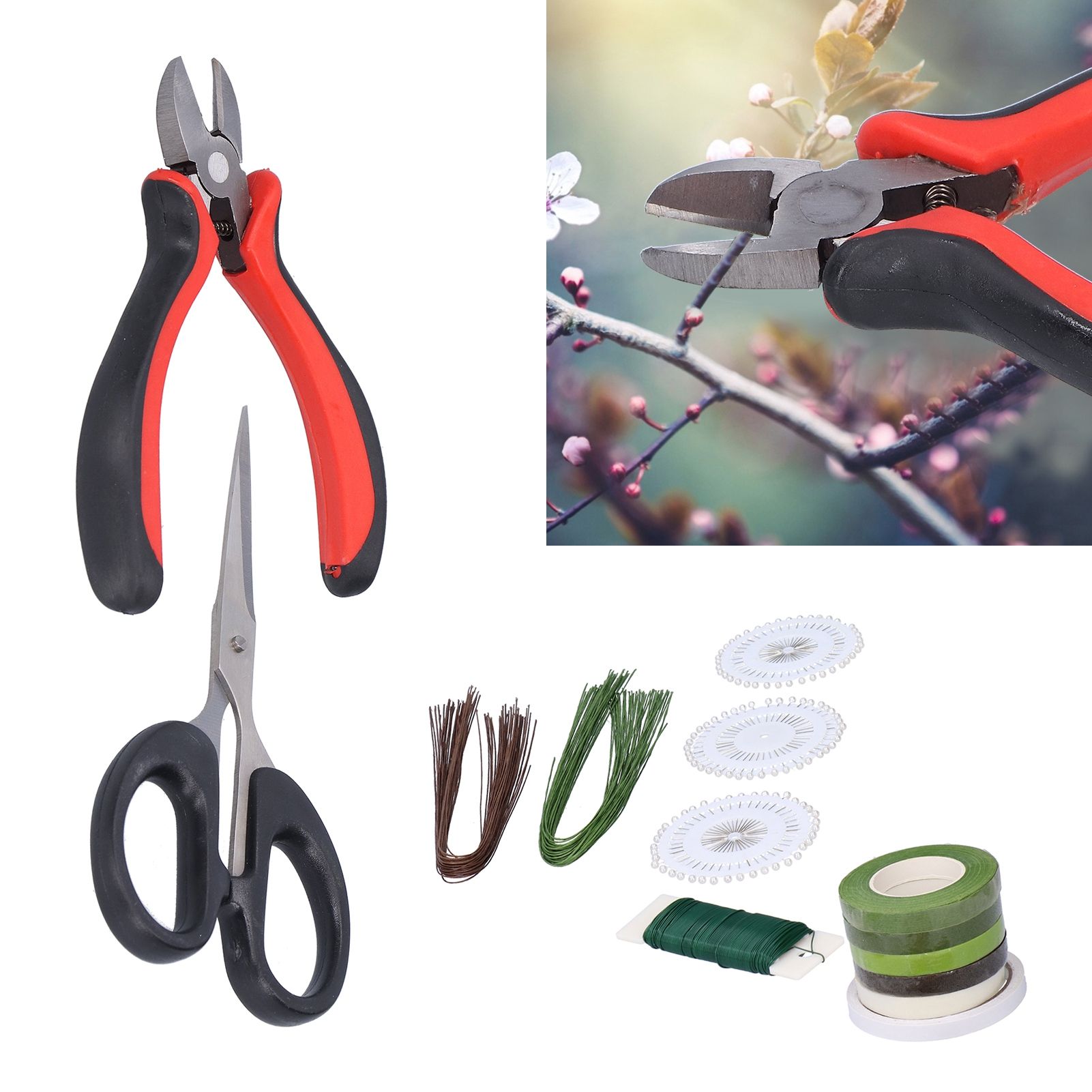 14Pcs set DIY Floral Tool Set Band DoubleSided Adhesive Tape Paint Line Flower view 10