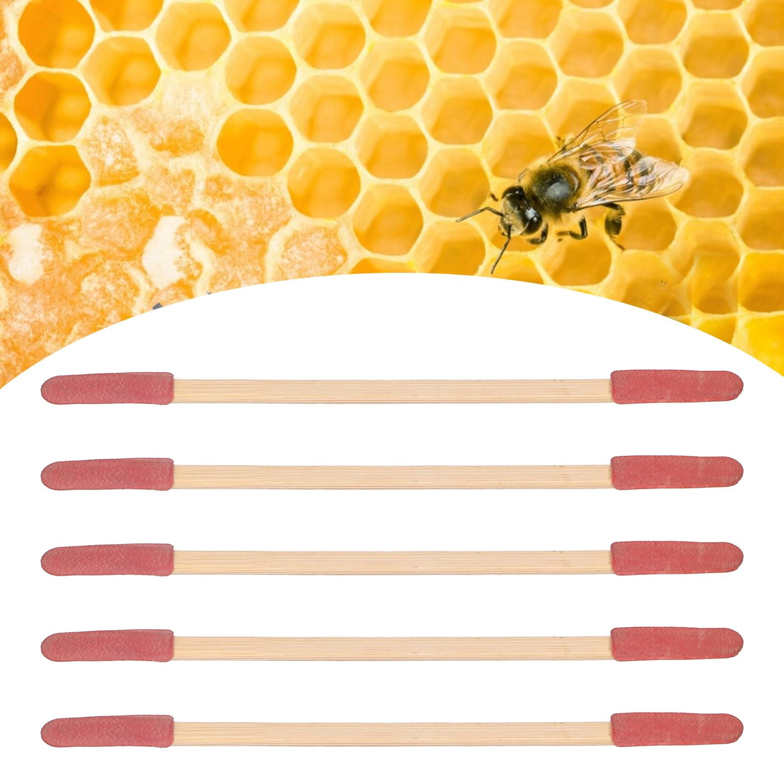 50PCS Beekeeping Equipment Bamboo Take Pulp Pen Double-Headed Royal Honey view 9