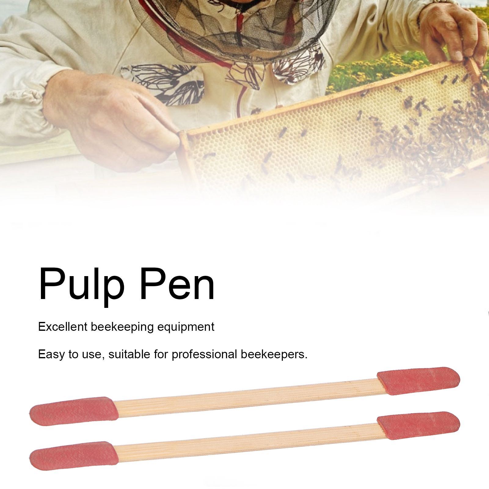 50PCS Beekeeping Equipment Bamboo Take Pulp Pen Double-Headed Royal Honey view 15