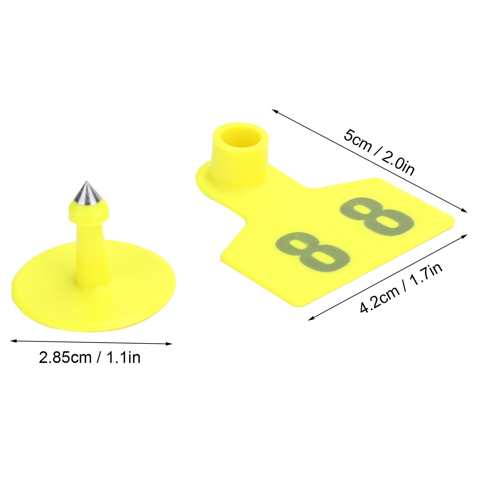 No.001‑100 Farm Pig Ear Tag Livestock Ear Tag Labels Set Poultry Breeding Supplies view 12
