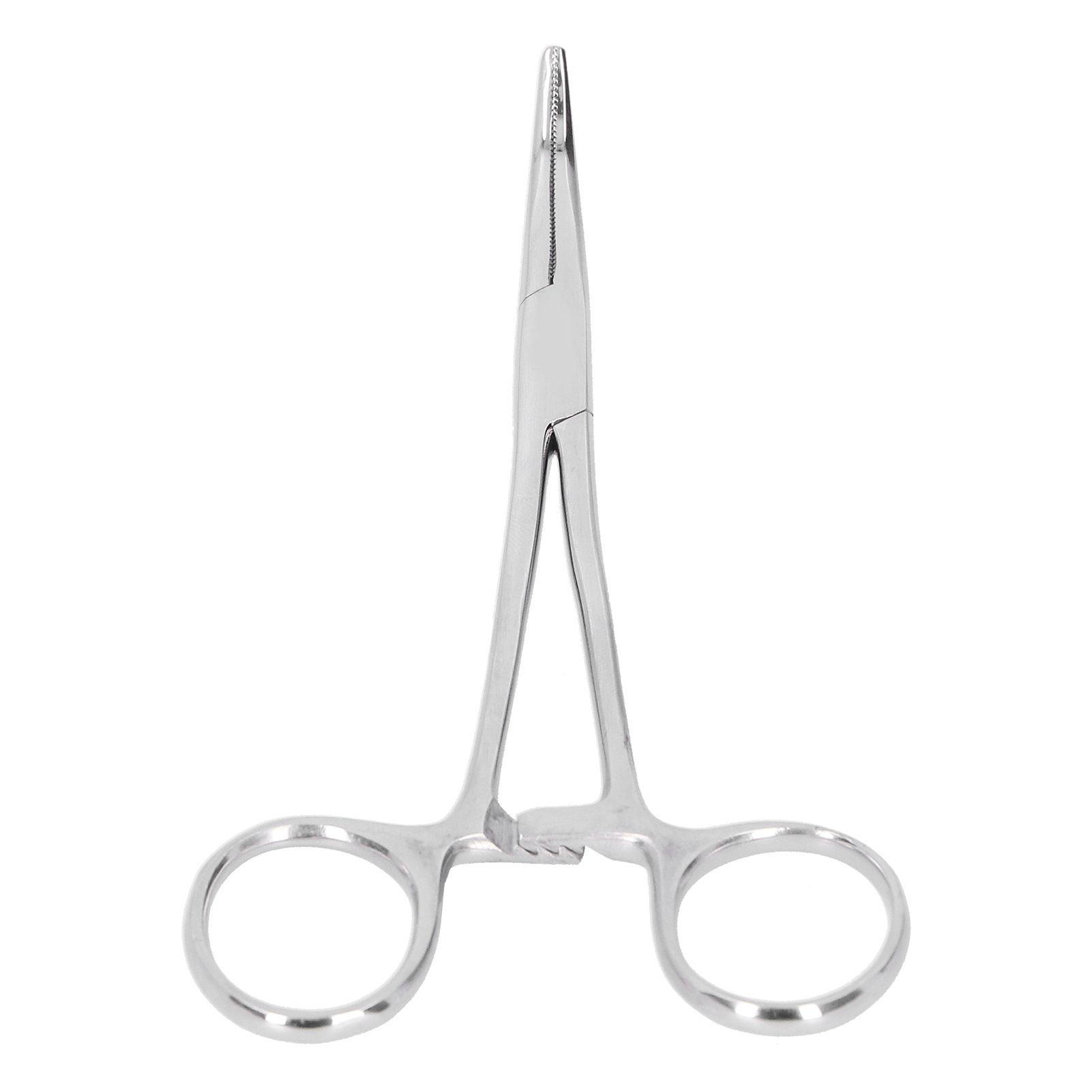 Hemostatic Forceps 14cm Stainless Steel Curved Tip Pliers Pet Hair Tweezers view 6