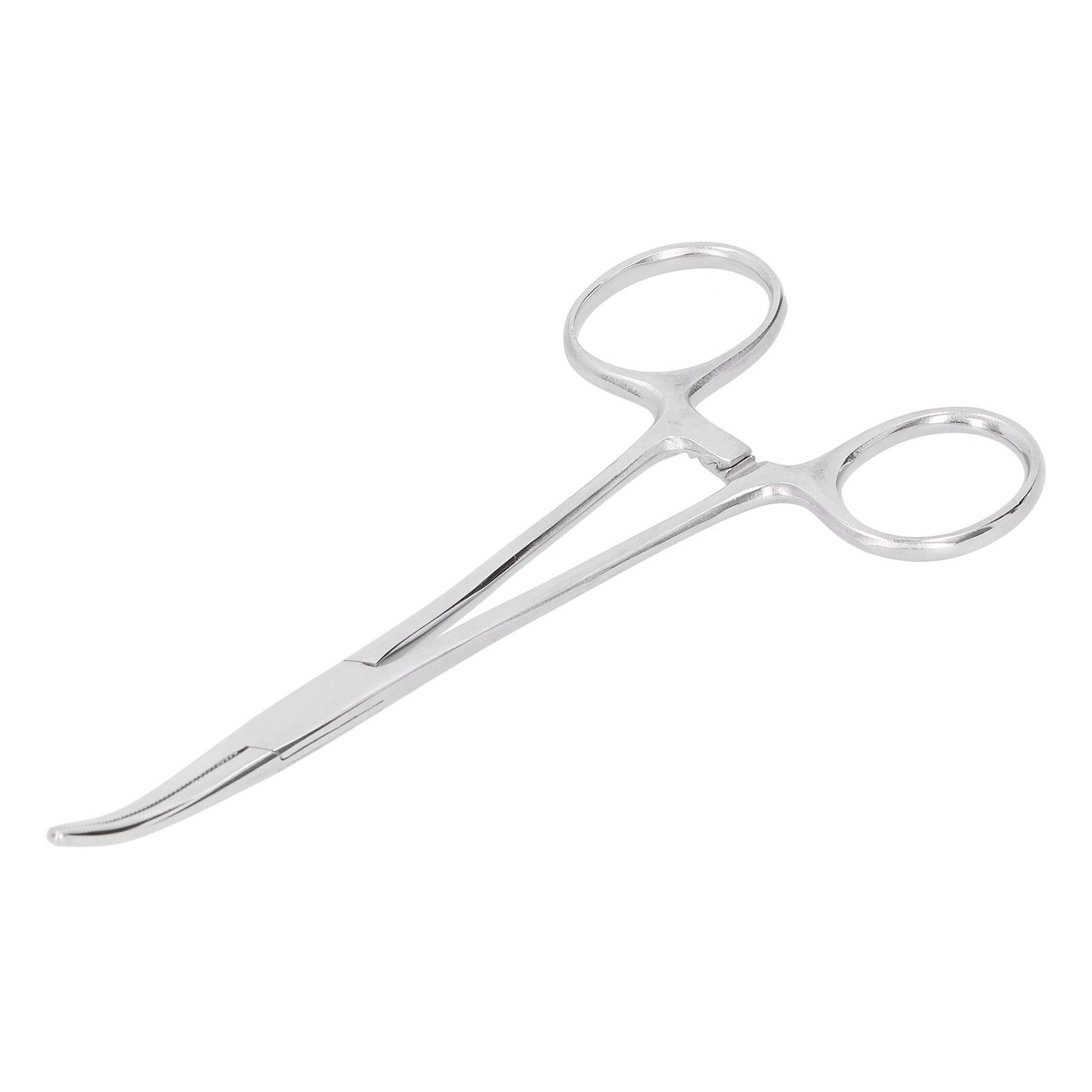 Hemostatic Forceps 14cm Stainless Steel Curved Tip Pliers Pet Hair Tweezers view 12