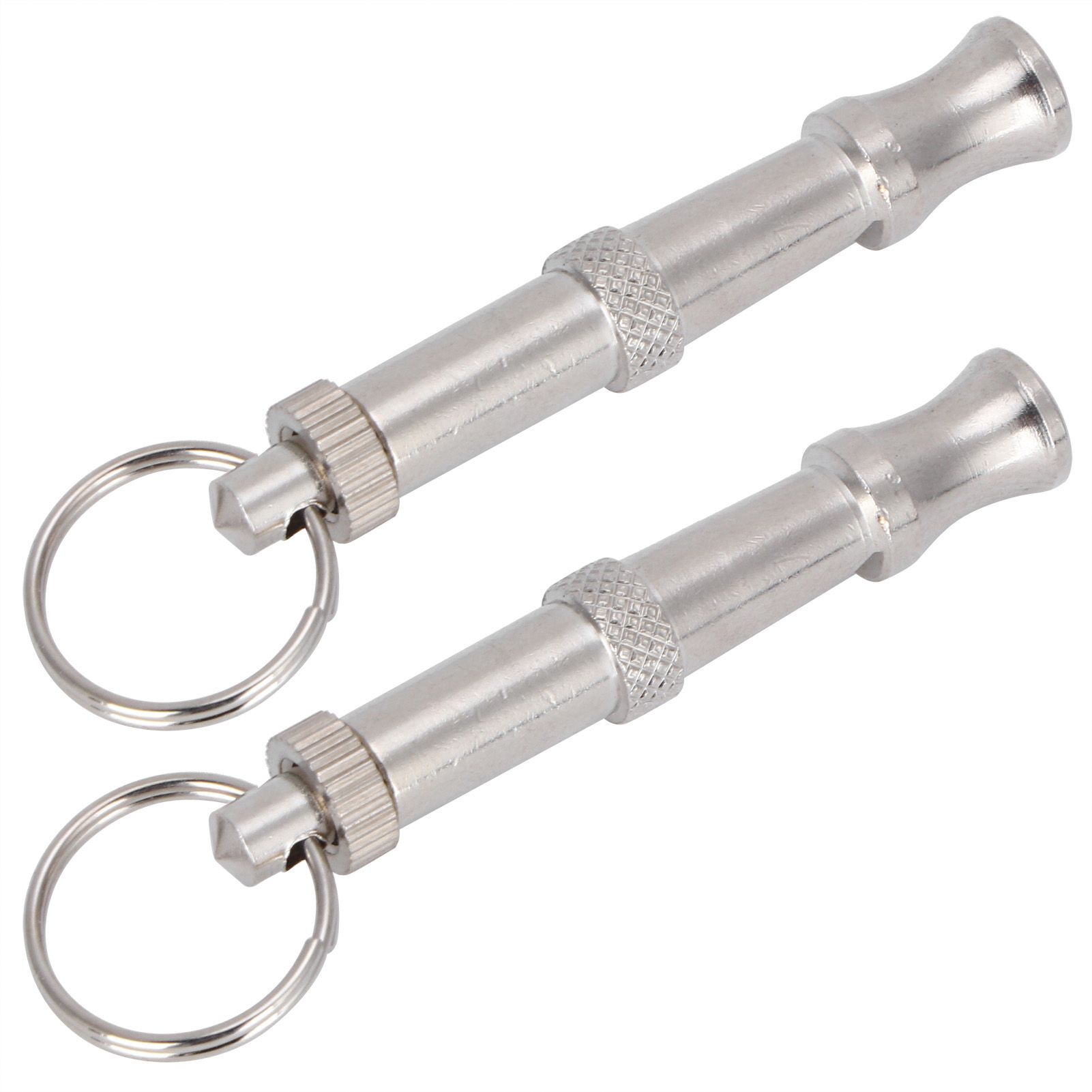 2pcs Stainless Steel Ultrasonic Whistle Portable Trainer Training Tool for Dog view 4