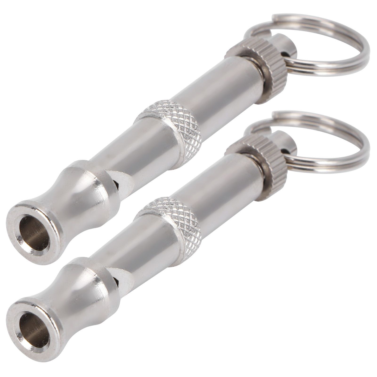 2pcs Stainless Steel Ultrasonic Whistle Portable Trainer Training Tool for Dog view 5