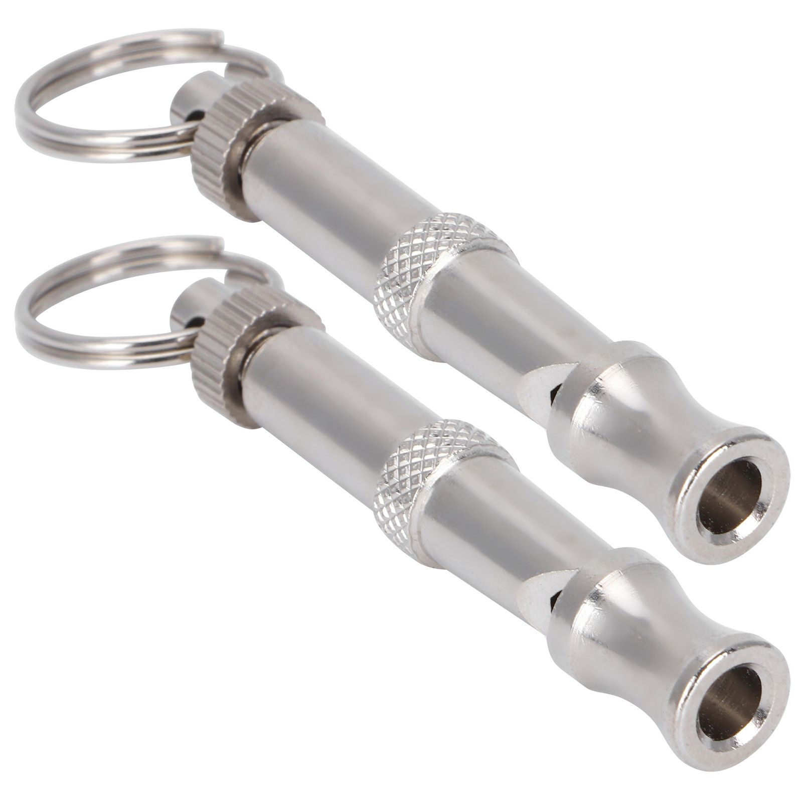 2pcs Stainless Steel Ultrasonic Whistle Portable Trainer Training Tool for Dog view 8