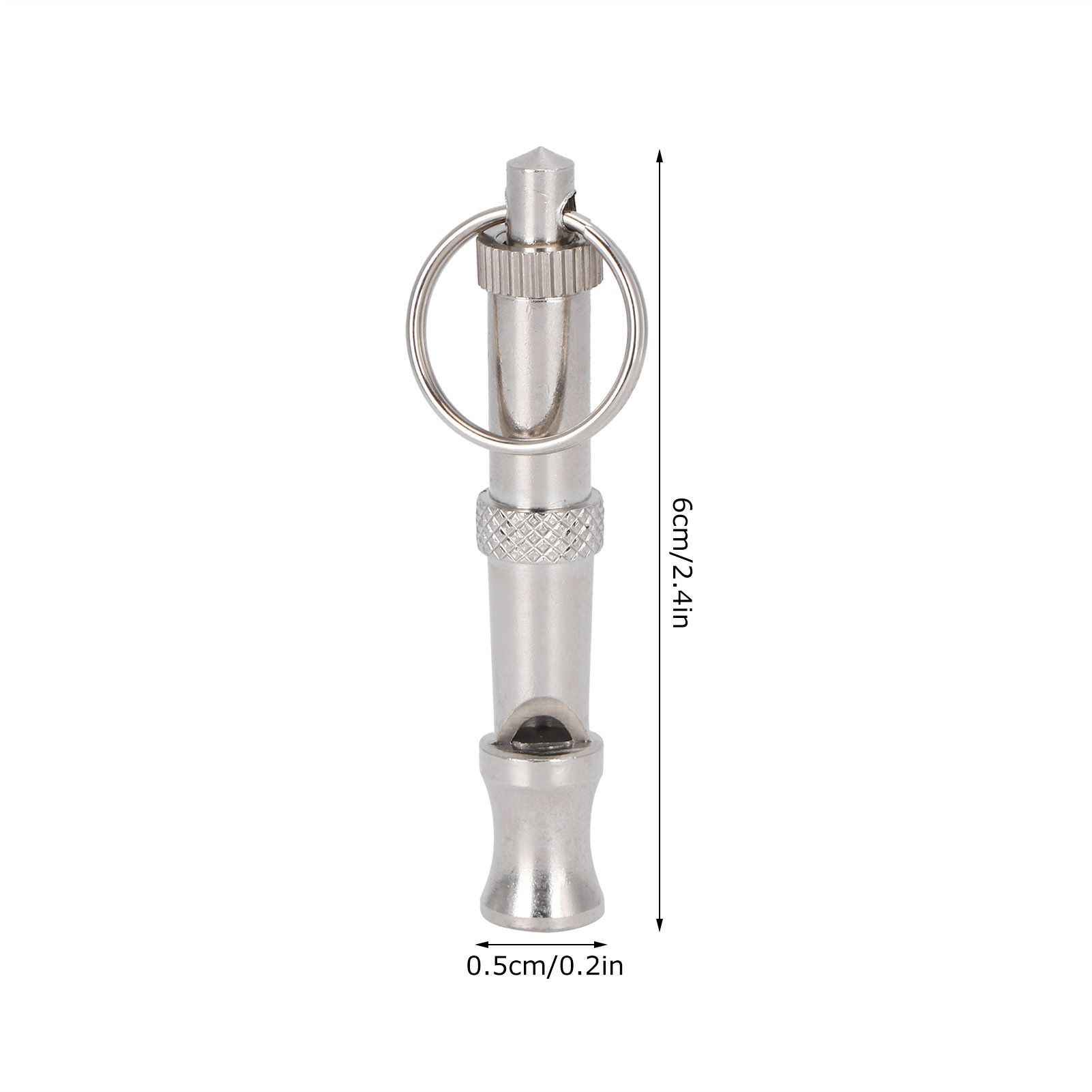 2pcs Stainless Steel Ultrasonic Whistle Portable Trainer Training Tool for Dog view 13