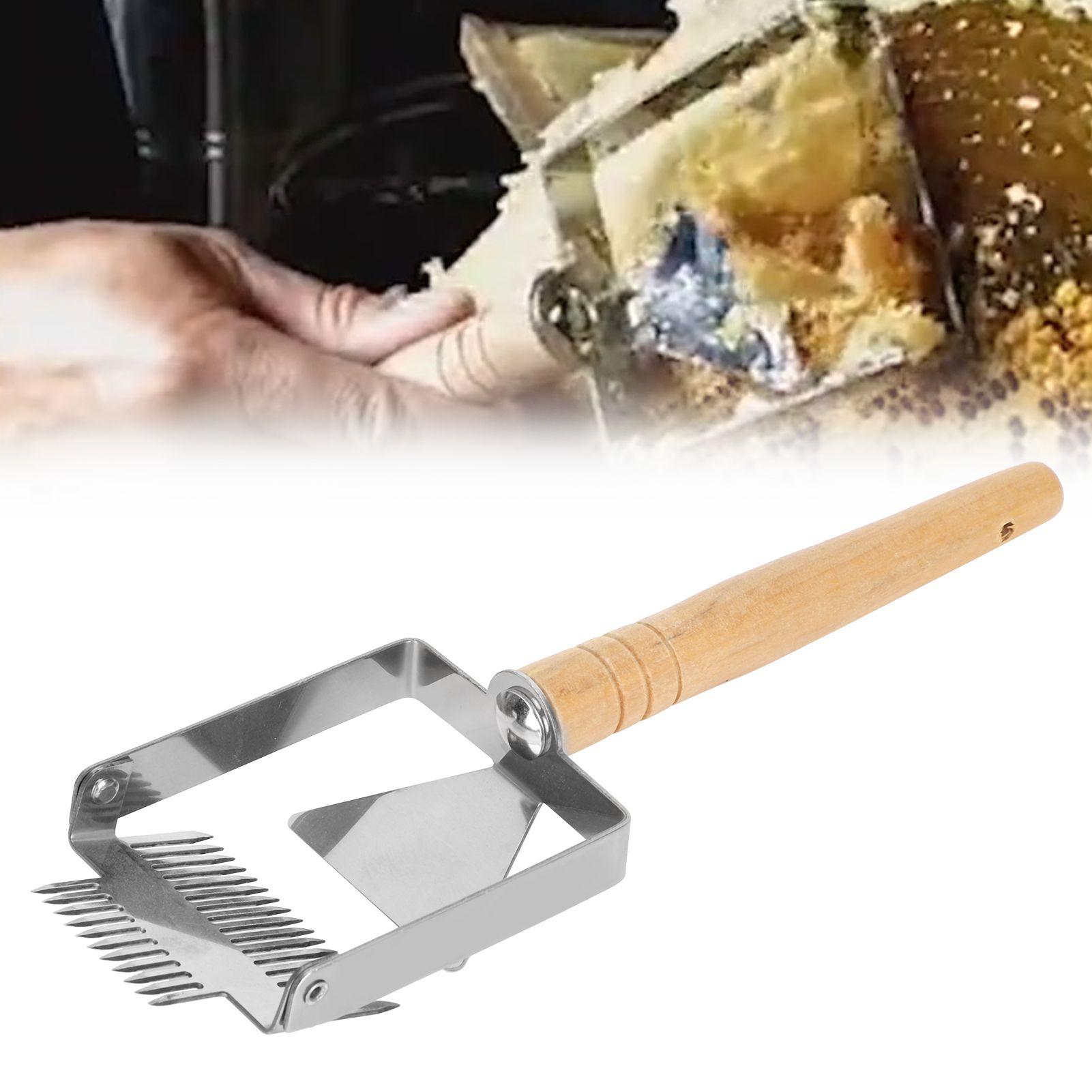 Beehive Honey Scraper Double Head Uncapping Fork Shovel Tool Beekeeping Equipment view 9