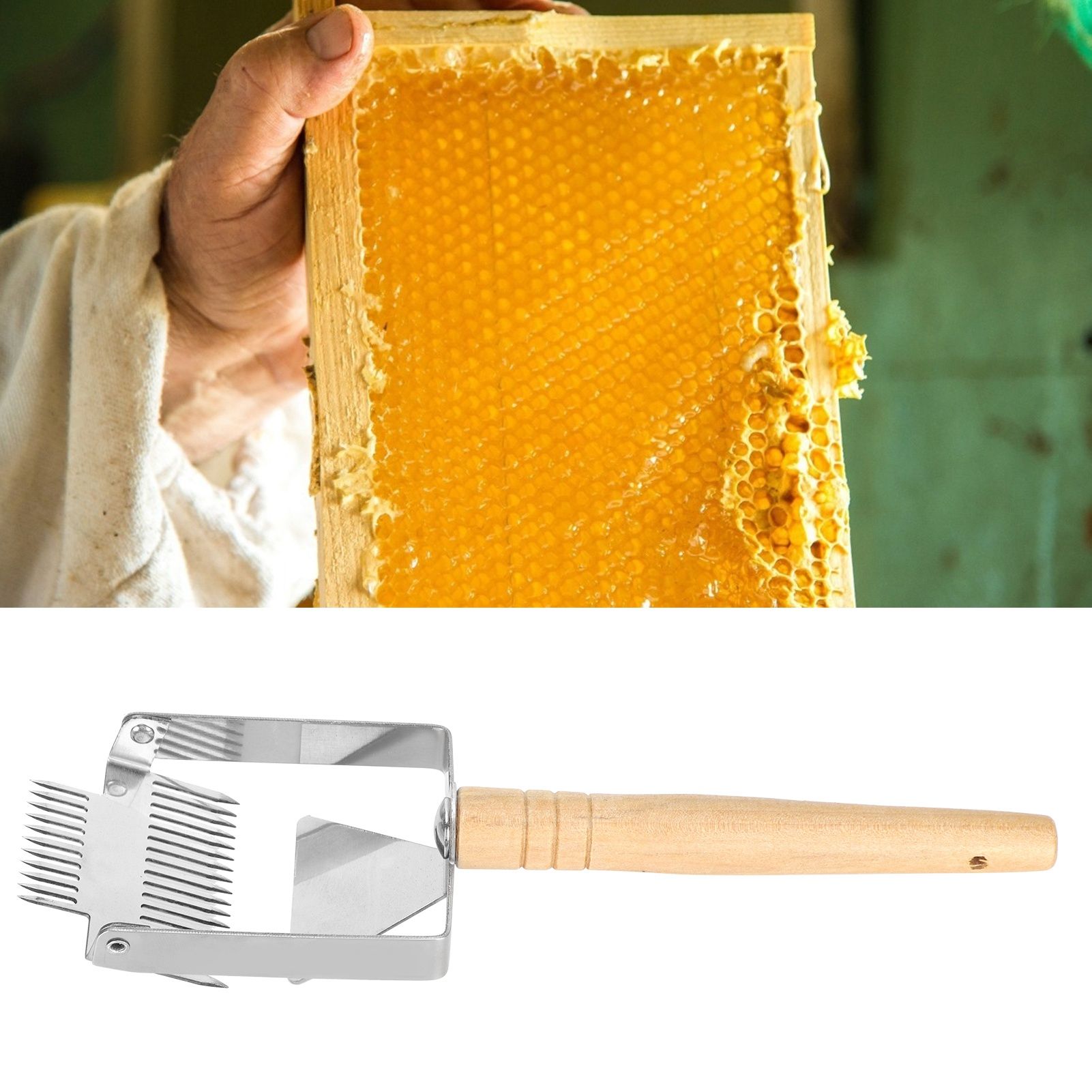 Beehive Honey Scraper Double Head Uncapping Fork Shovel Tool Beekeeping Equipment view 10