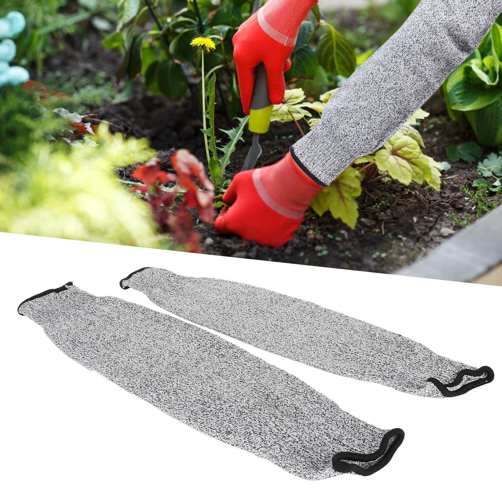 1 Pair 45cm Cut Proof Sleeves Cut Resistance Level 5 Arm Protector Sleeve for view 9