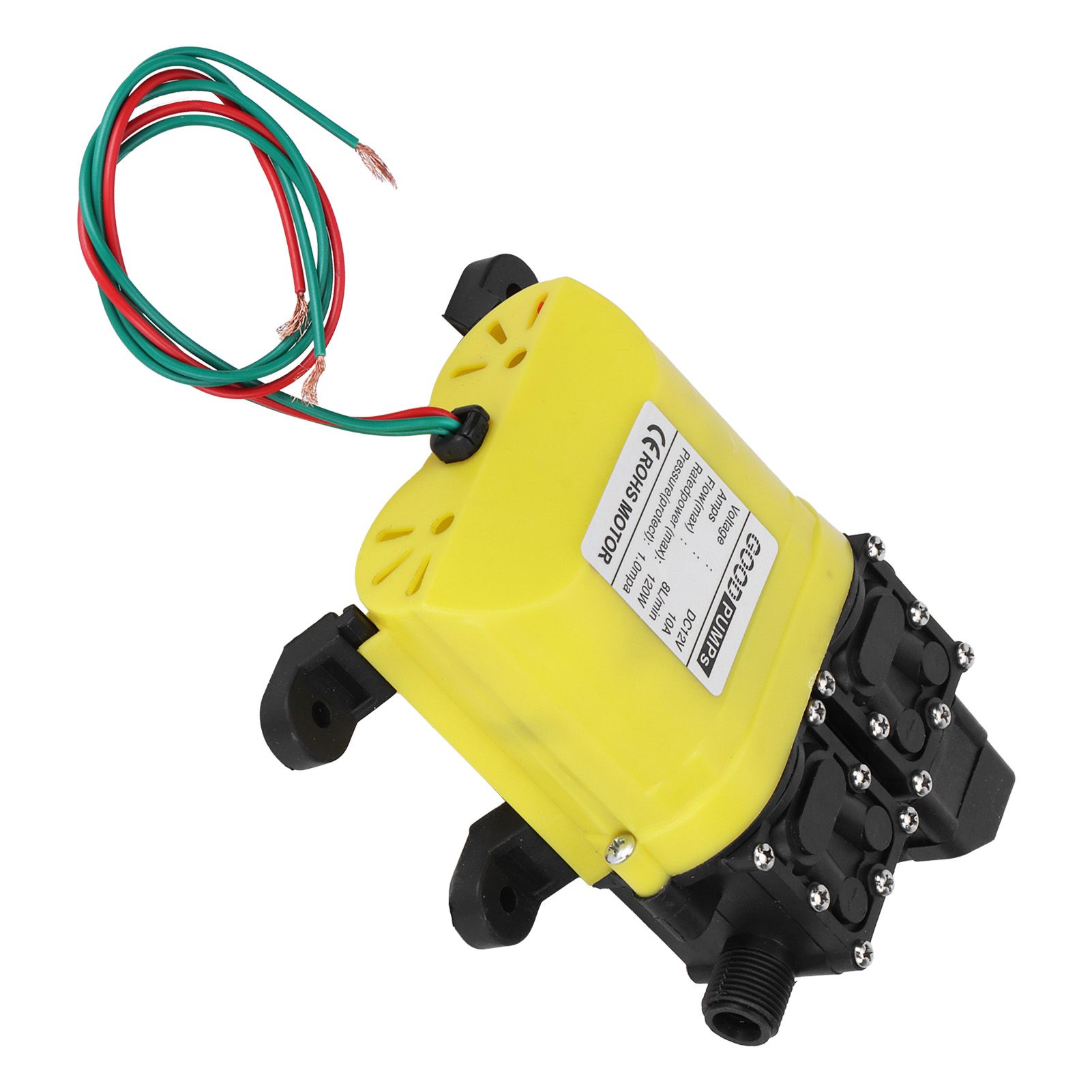 12V 120W 8L Diaphragm High Pressure Pump with Copper Connector Automatic Water view 5