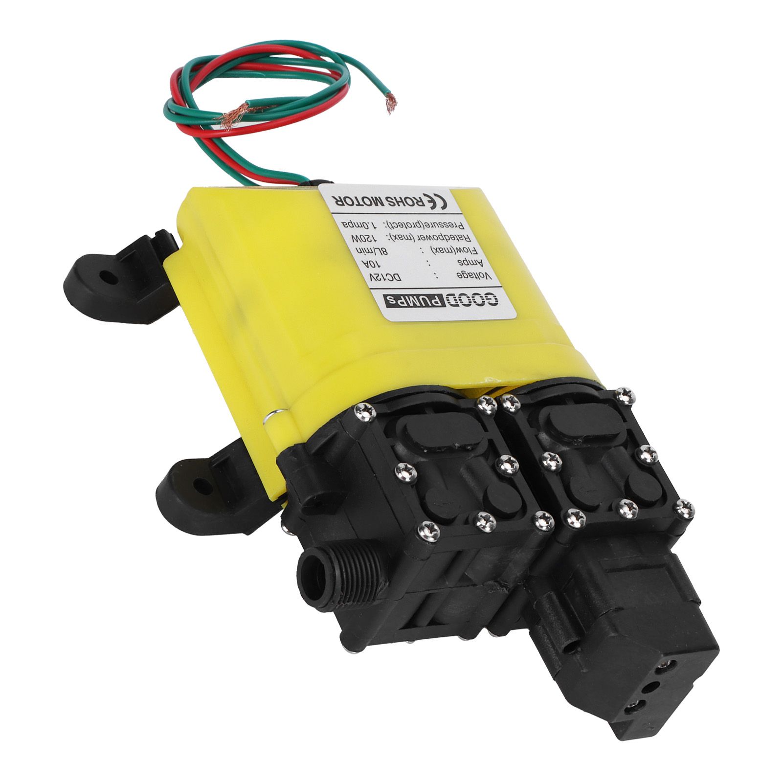 12V 120W 8L Diaphragm High Pressure Pump with Copper Connector Automatic Water view 7