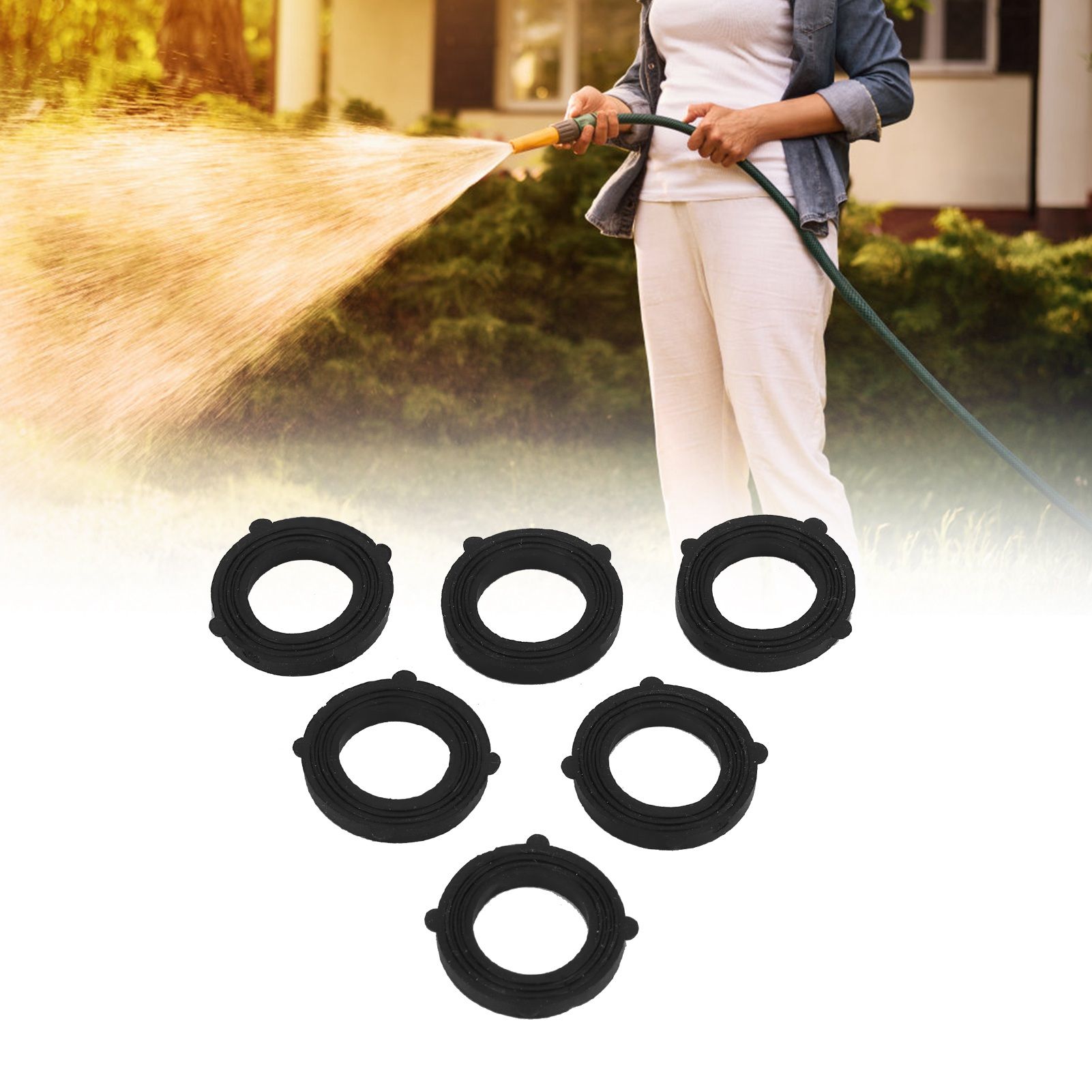 100Pcs G3/4 Rubber Washer Waterproof Garden Hose Faucet Sealing Gasket Accessories view 9