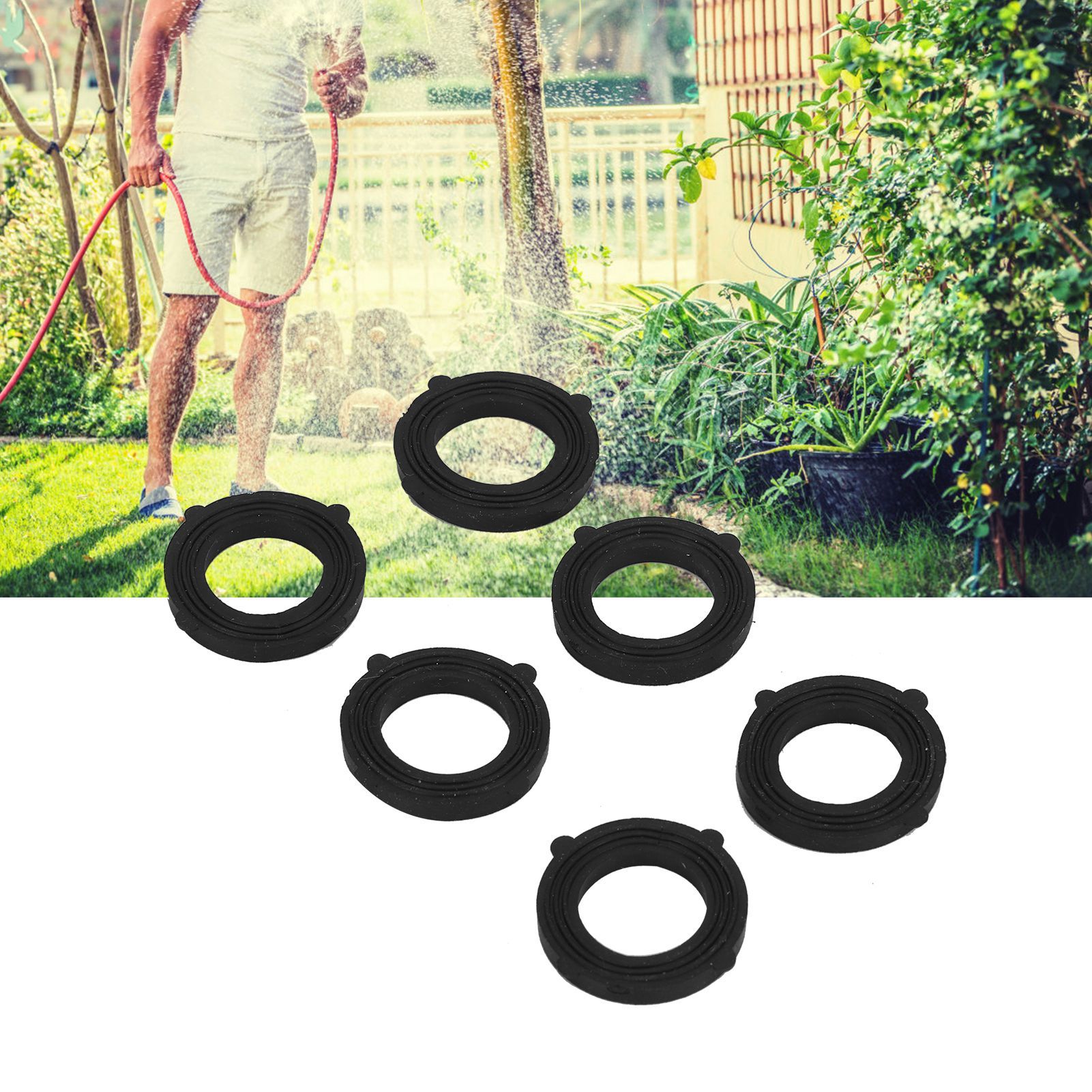 100Pcs G3/4 Rubber Washer Waterproof Garden Hose Faucet Sealing Gasket Accessories view 10