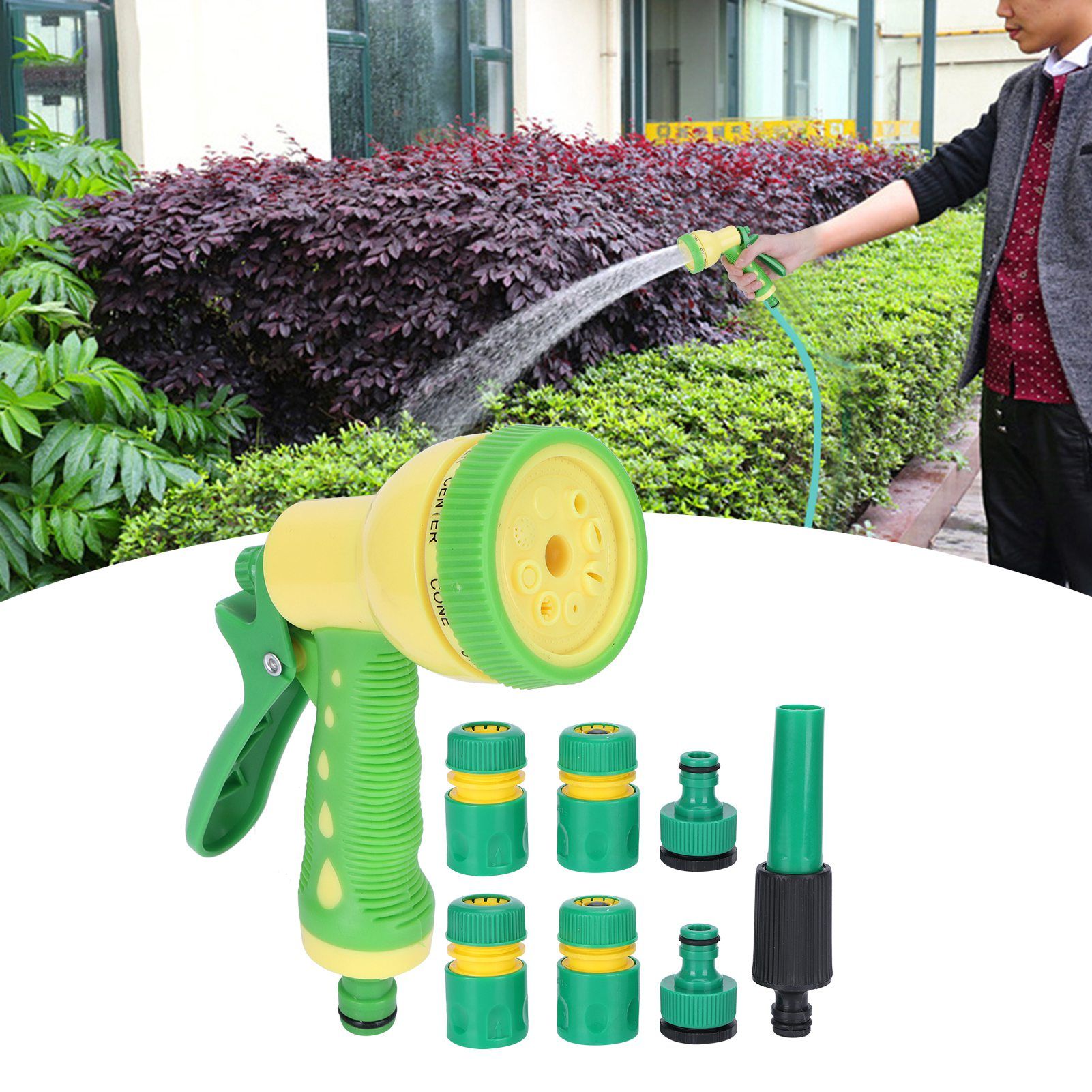 Garden Water Sprayer Set with 8 Spraying Modes High Pressure Sprinkler for view 9