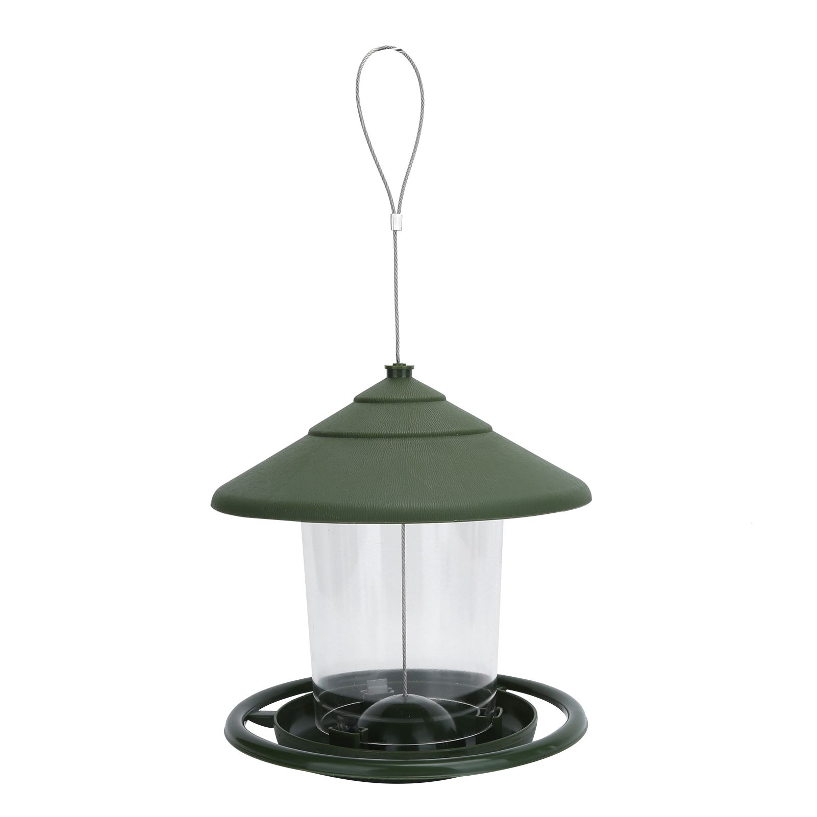 Outdoor Hanging Bird Feeder Plastic Food Container Birds Feeding Tools for