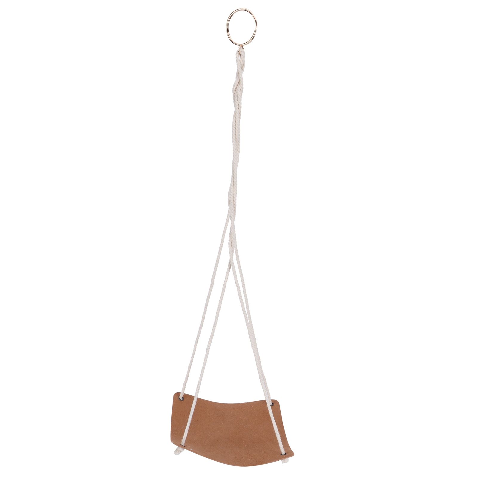 Plant Hanger PU Leather Square Base Cotton Rope Flower Pot Succulent Hanging view 4