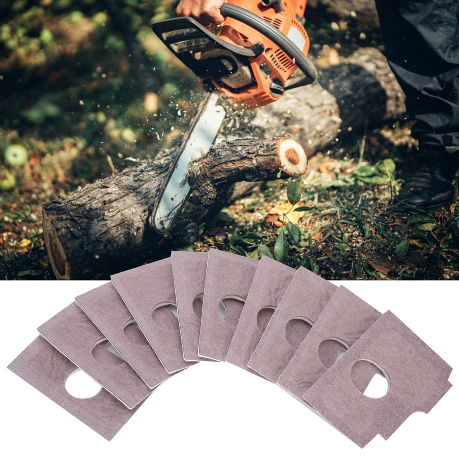 10Pcs Air Filter Cotton Air Filter Replacement Chainsaw Accessories Fit for view 10