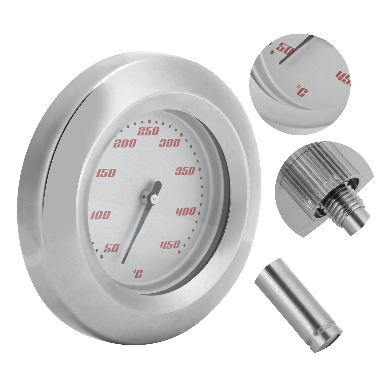 TS-BX57 Bimetallic Thermometer 50-450℃ Pointer Temperature Meter for Barbecue view 8