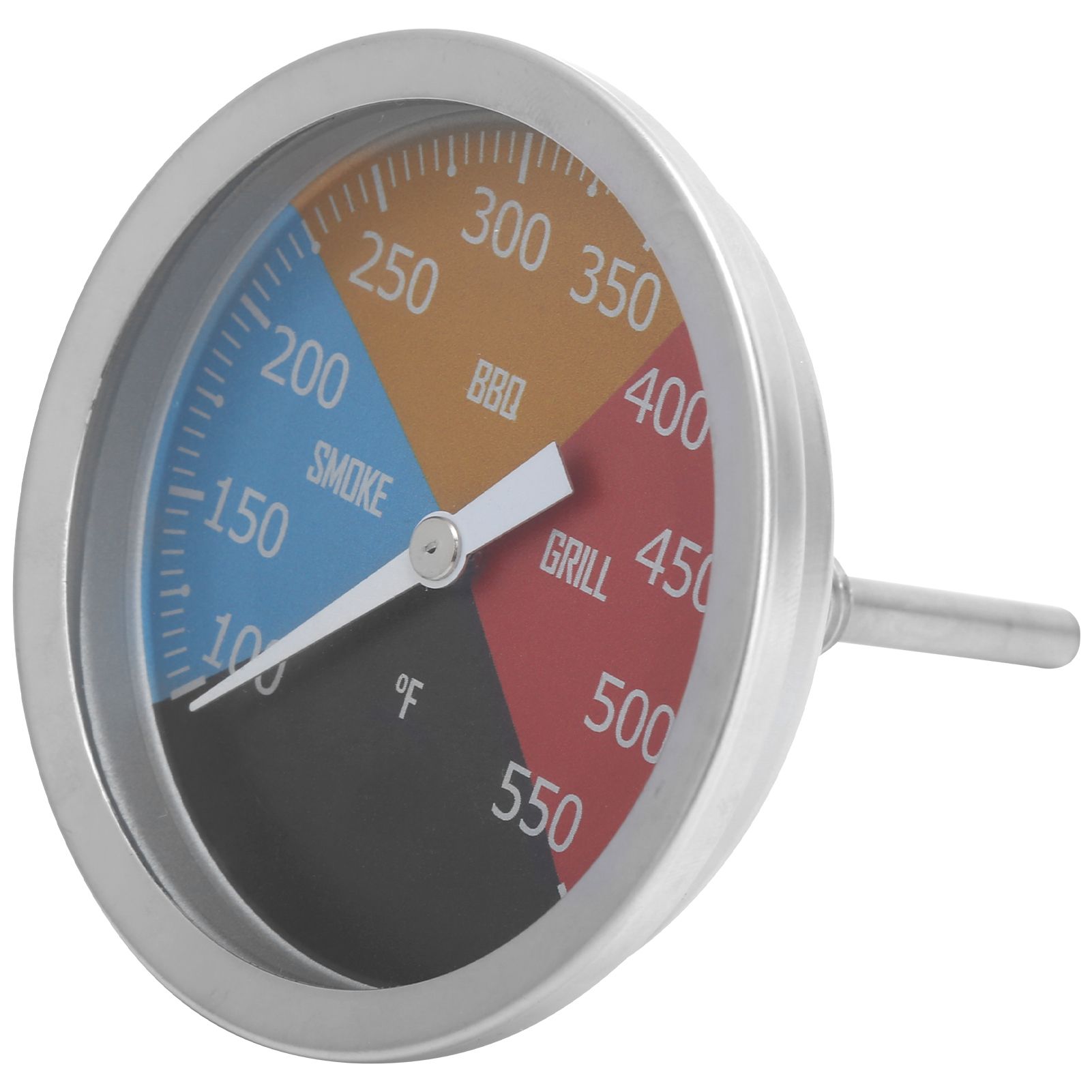 100‑550℉ Metal Oven Temperature Gauge Pointer Type for Smoke BBQ Grill view 3