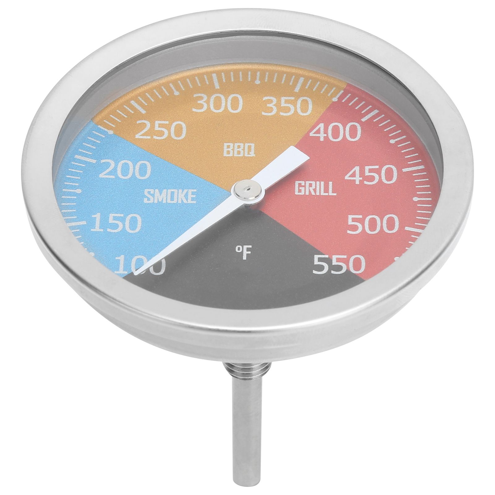 100‑550℉ Metal Oven Temperature Gauge Pointer Type for Smoke BBQ Grill view 5