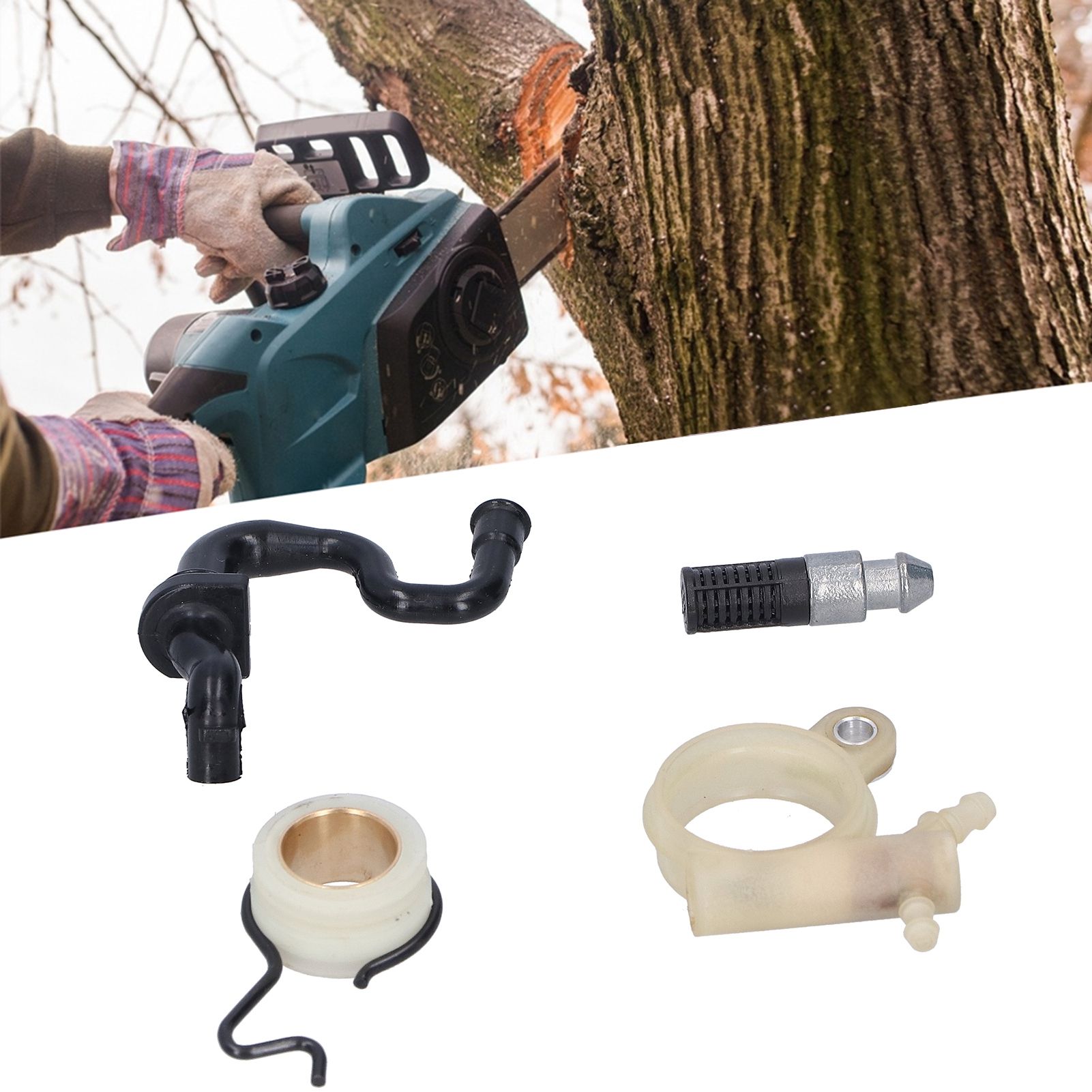 Oil Pump Hose Filter Worm Gear Kit Fit for Stihl MS251 MS231 MS231C MS251C view 9