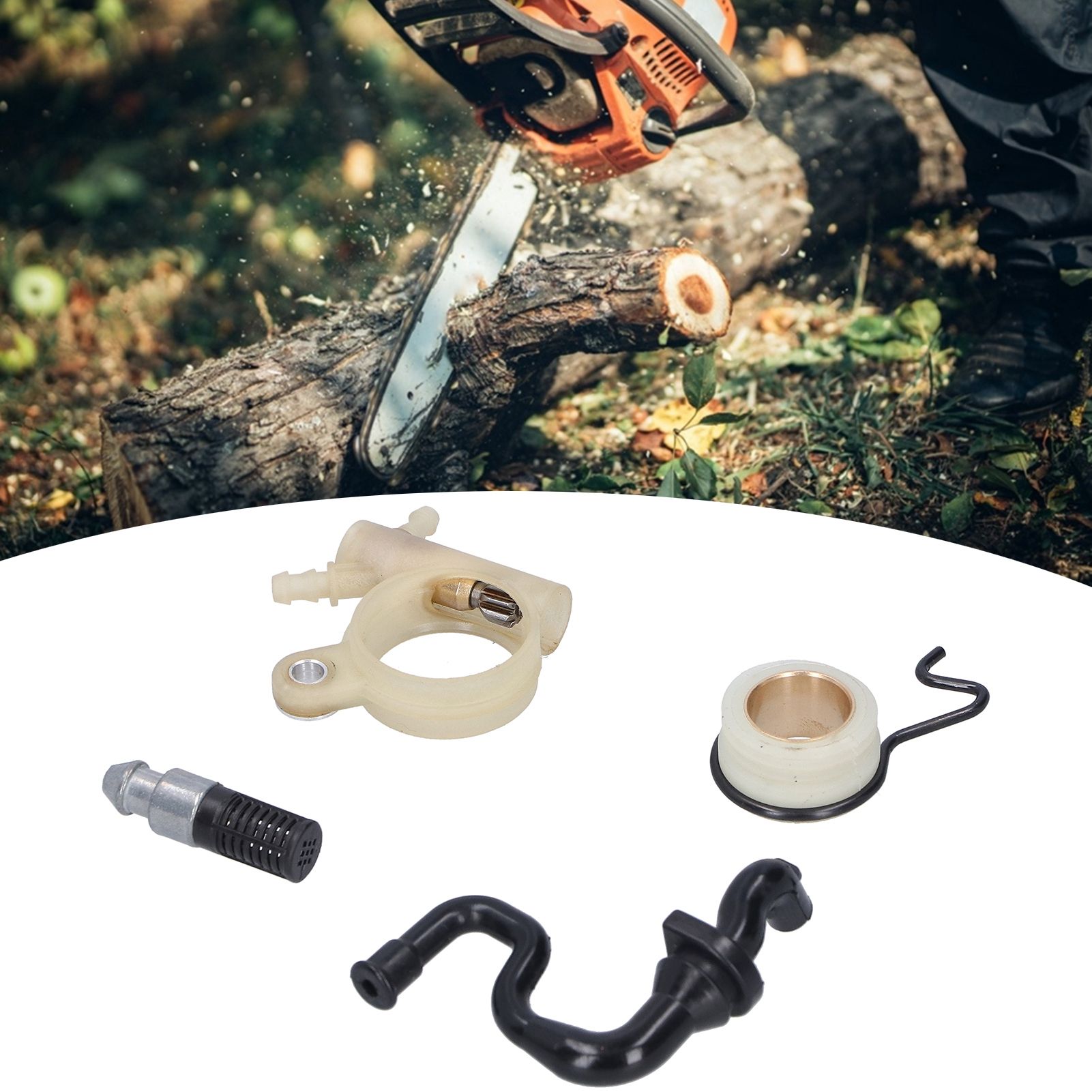 Oil Pump Hose Filter Worm Gear Kit Fit for Stihl MS251 MS231 MS231C MS251C view 10