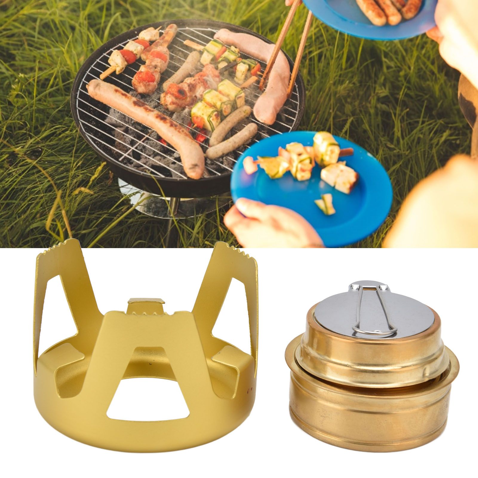 Camping Stove Windproof Vaporizable Portable Liquid Spirit Stove with Stand view 11