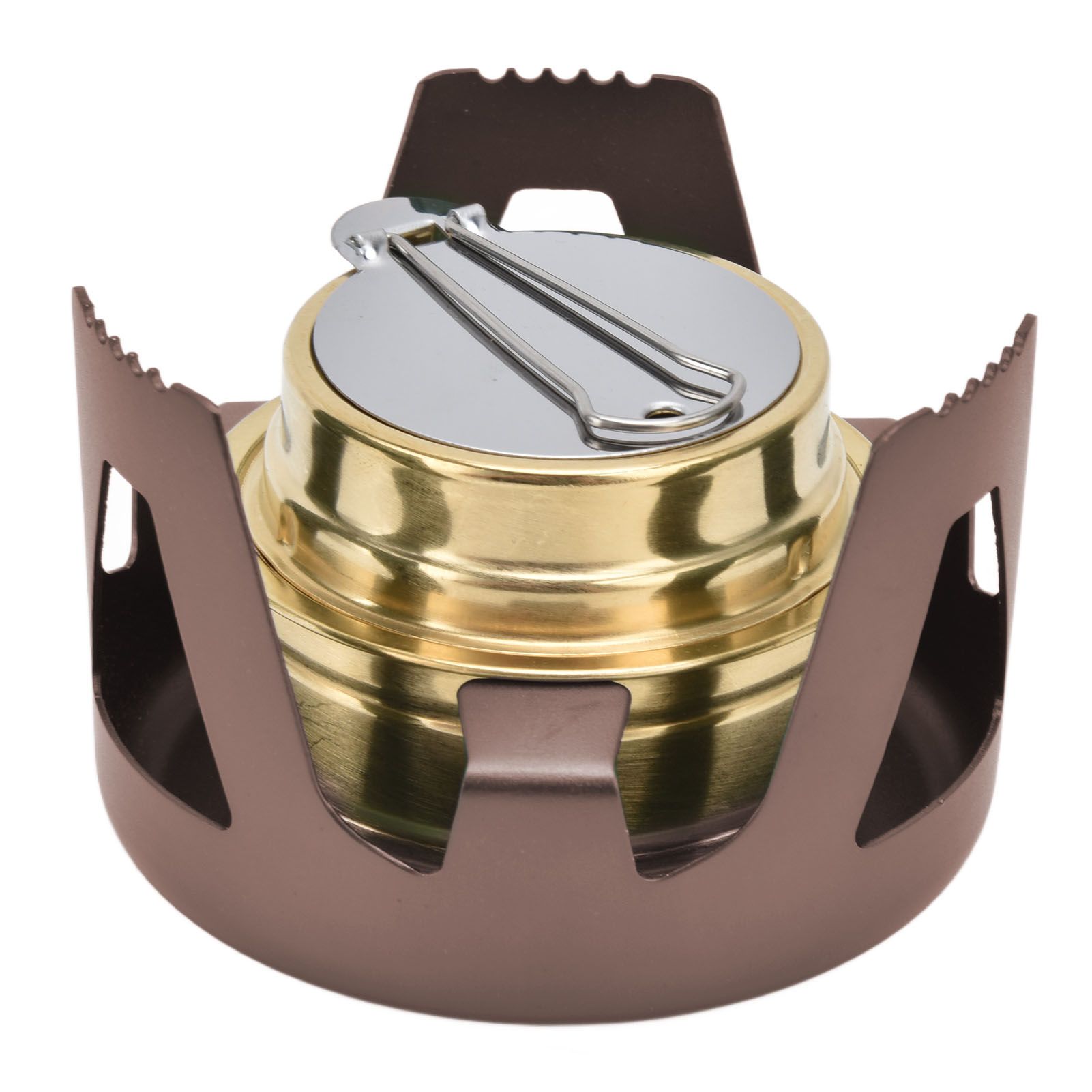 Camping Stove Windproof Vaporizable Portable Liquid Spirit Stove with Stand view 3