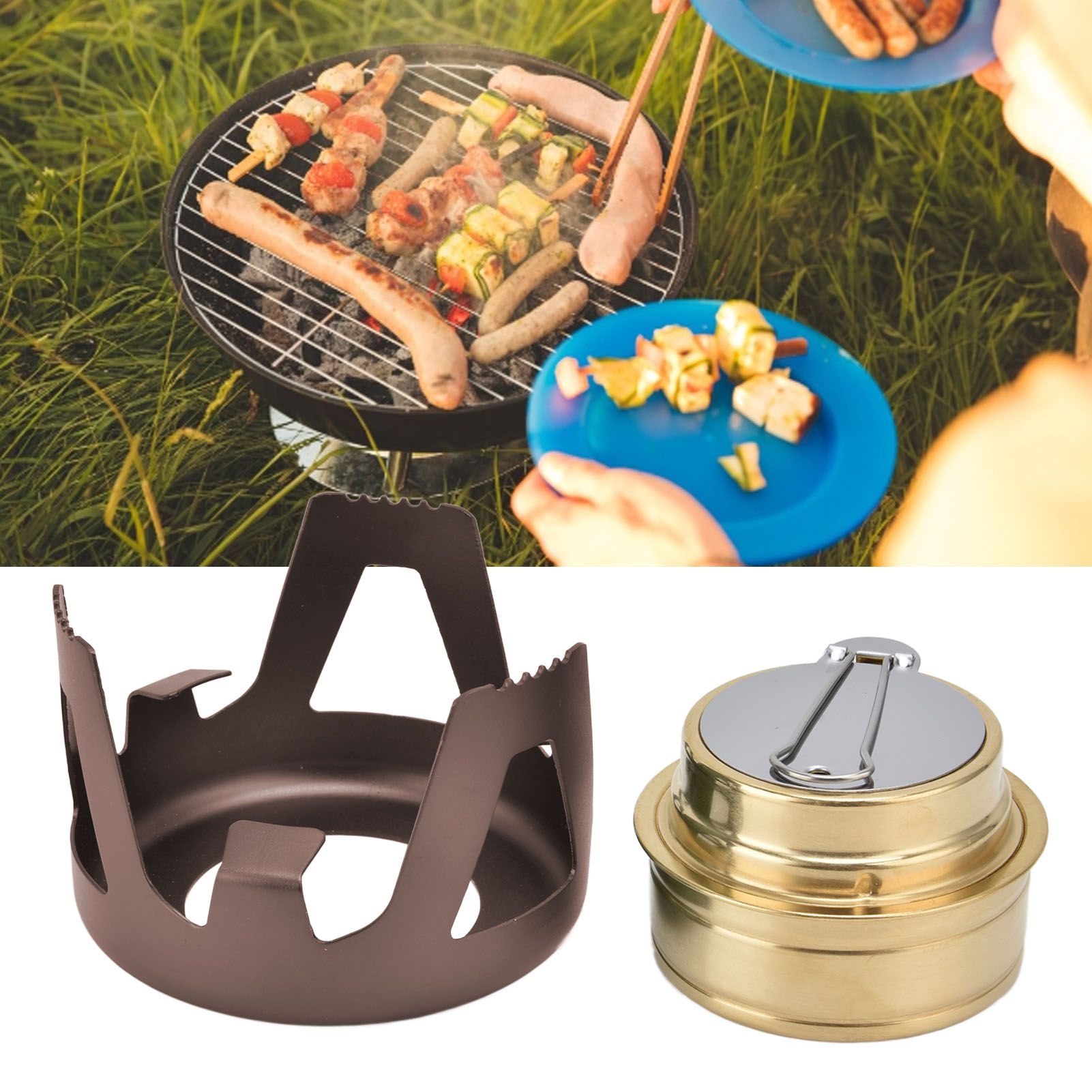 Camping Stove Windproof Vaporizable Portable Liquid Spirit Stove with Stand view 12