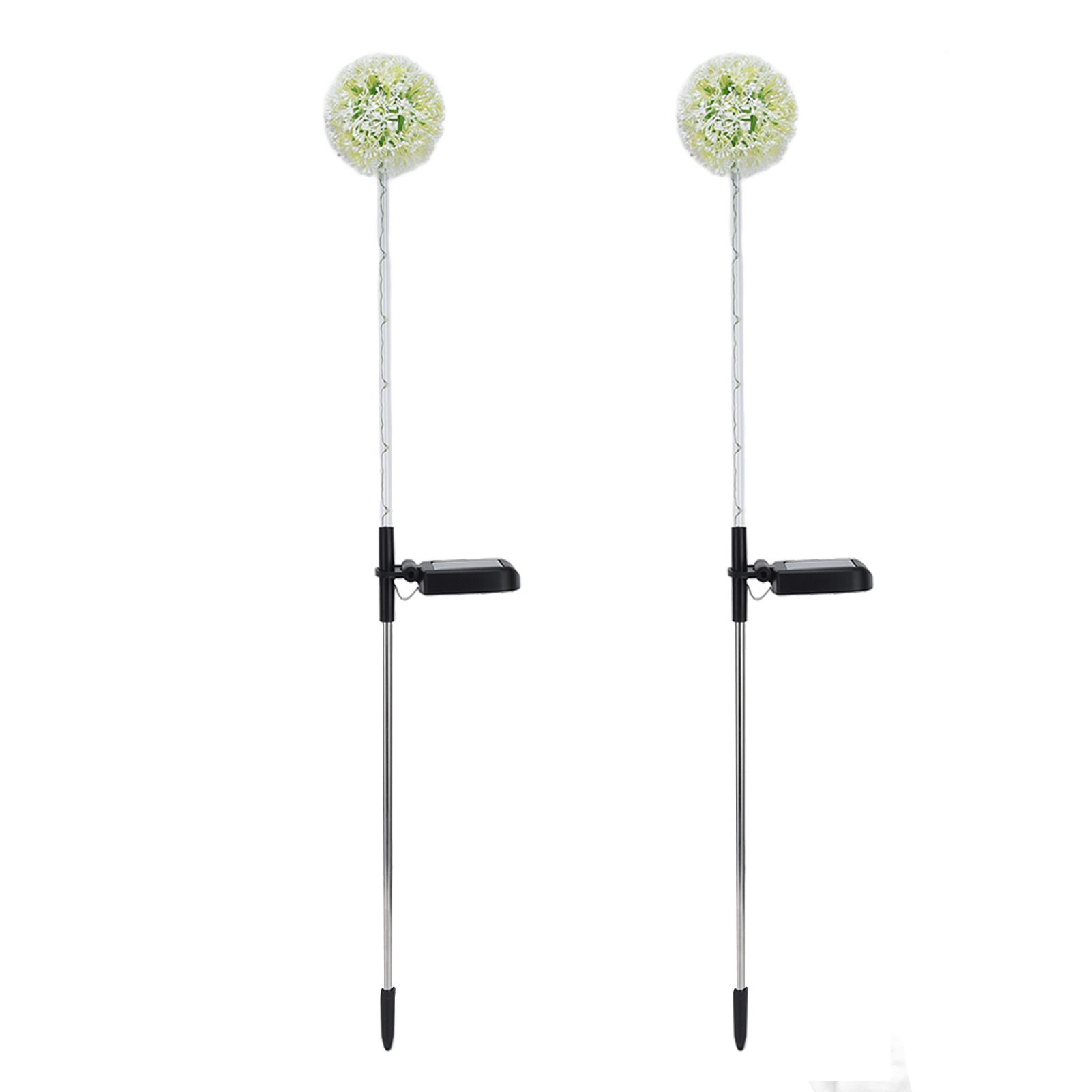 2set Solar Dandelions Garden Lights 6LED Colorful Outdoor Lawn Lamp for Patio view 3