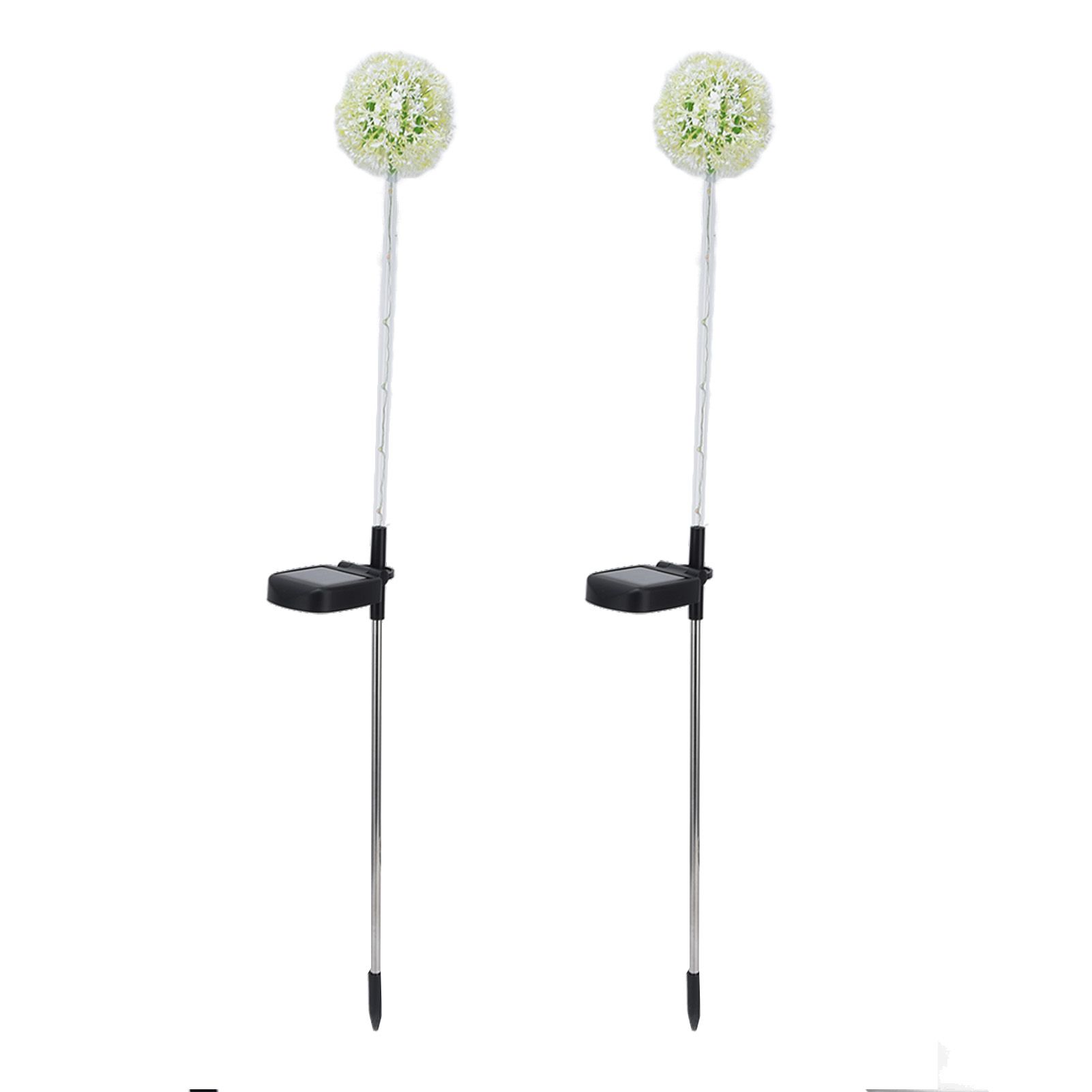 2set Solar Dandelions Garden Lights 6LED Colorful Outdoor Lawn Lamp for Patio view 4