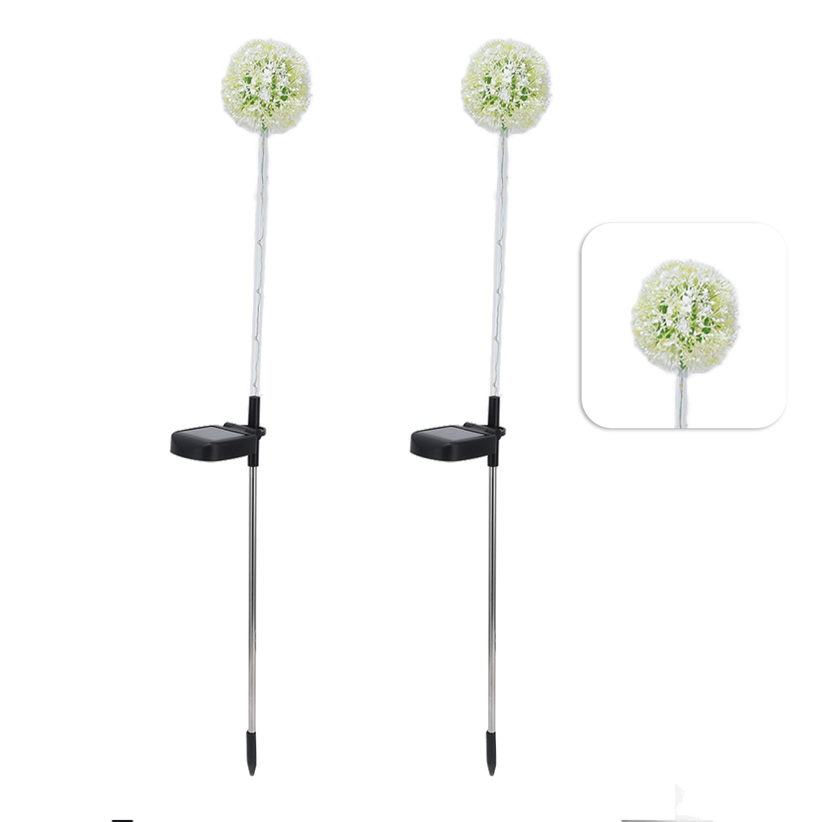 2set Solar Dandelions Garden Lights 6LED Colorful Outdoor Lawn Lamp for Patio view 8