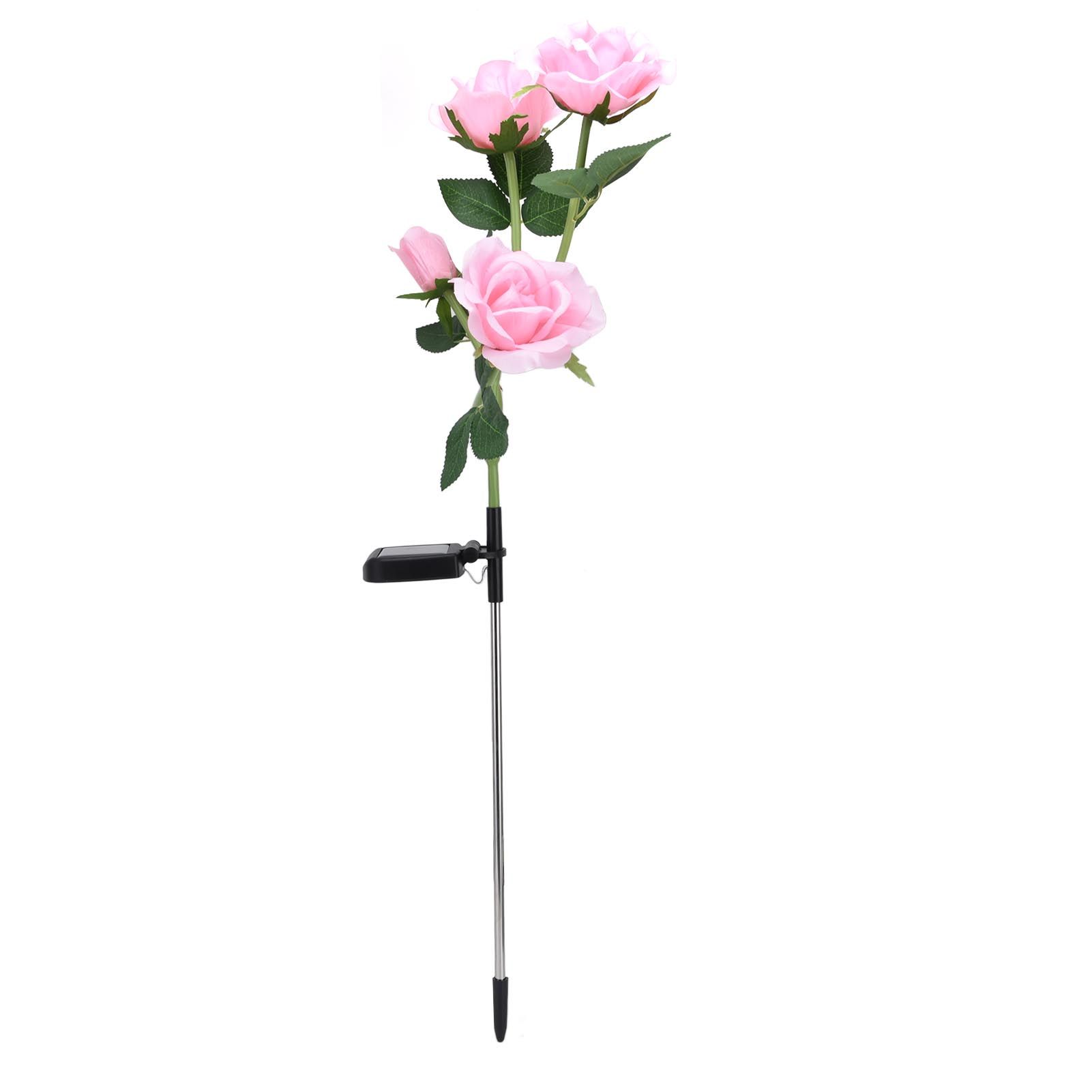 Solar Rose Light 4 Head IP65 Waterproof Decorative LED Flower Landscape Lamp view 4