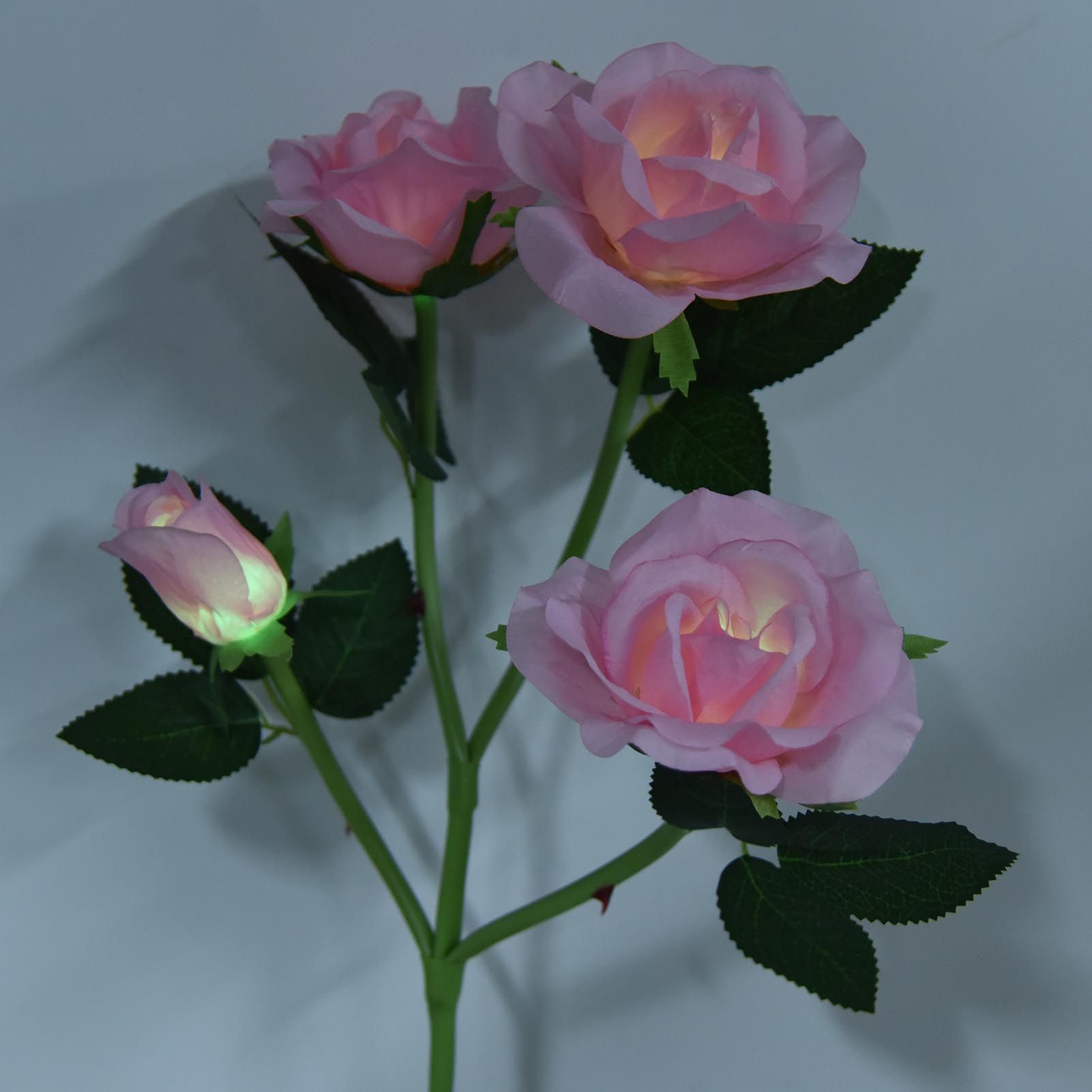 Solar Rose Light 4 Head IP65 Waterproof Decorative LED Flower Landscape Lamp view 15