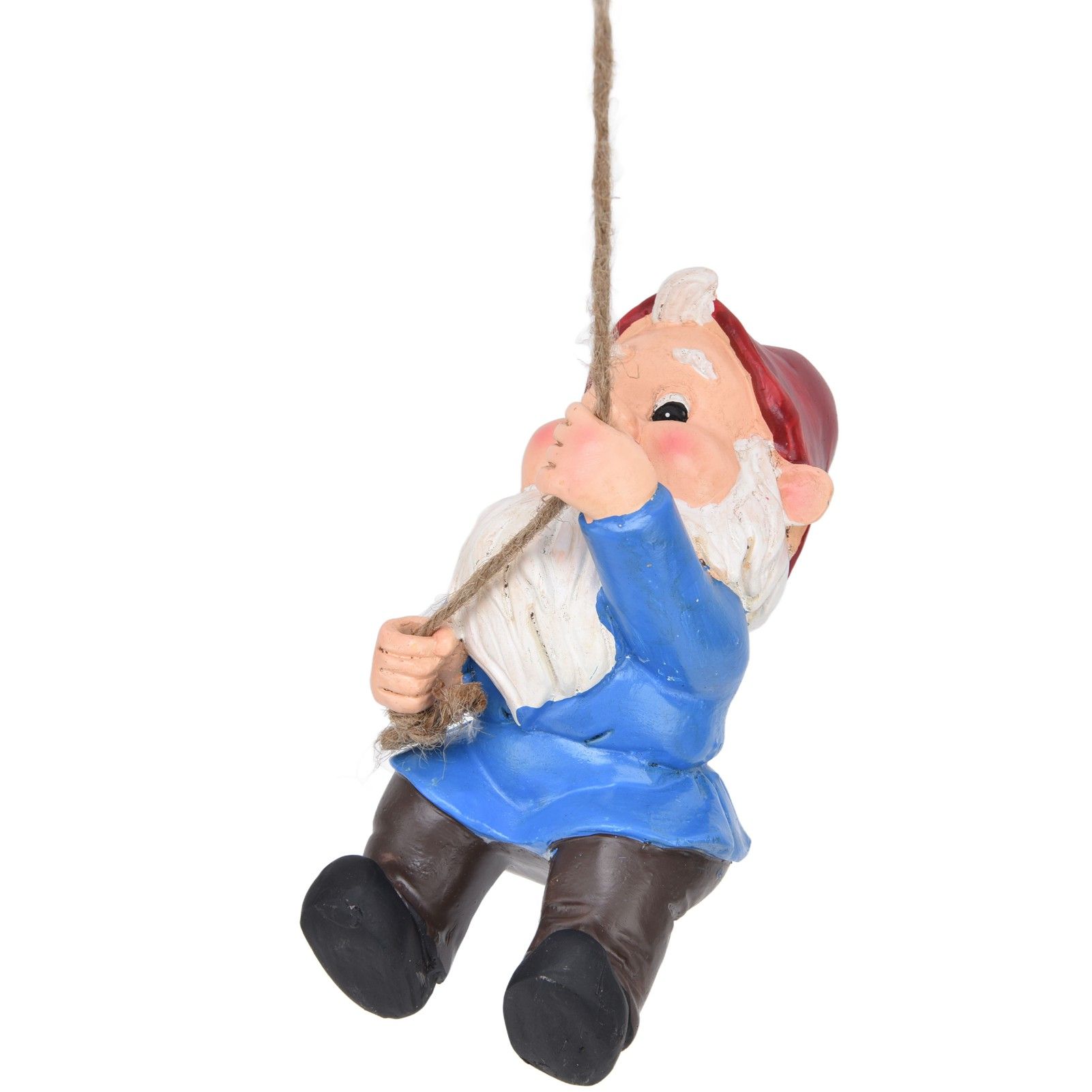 Garden Tree Gnome Statue Resin Colorfast Tree Climbing Elf Sculpture for Yard view 13