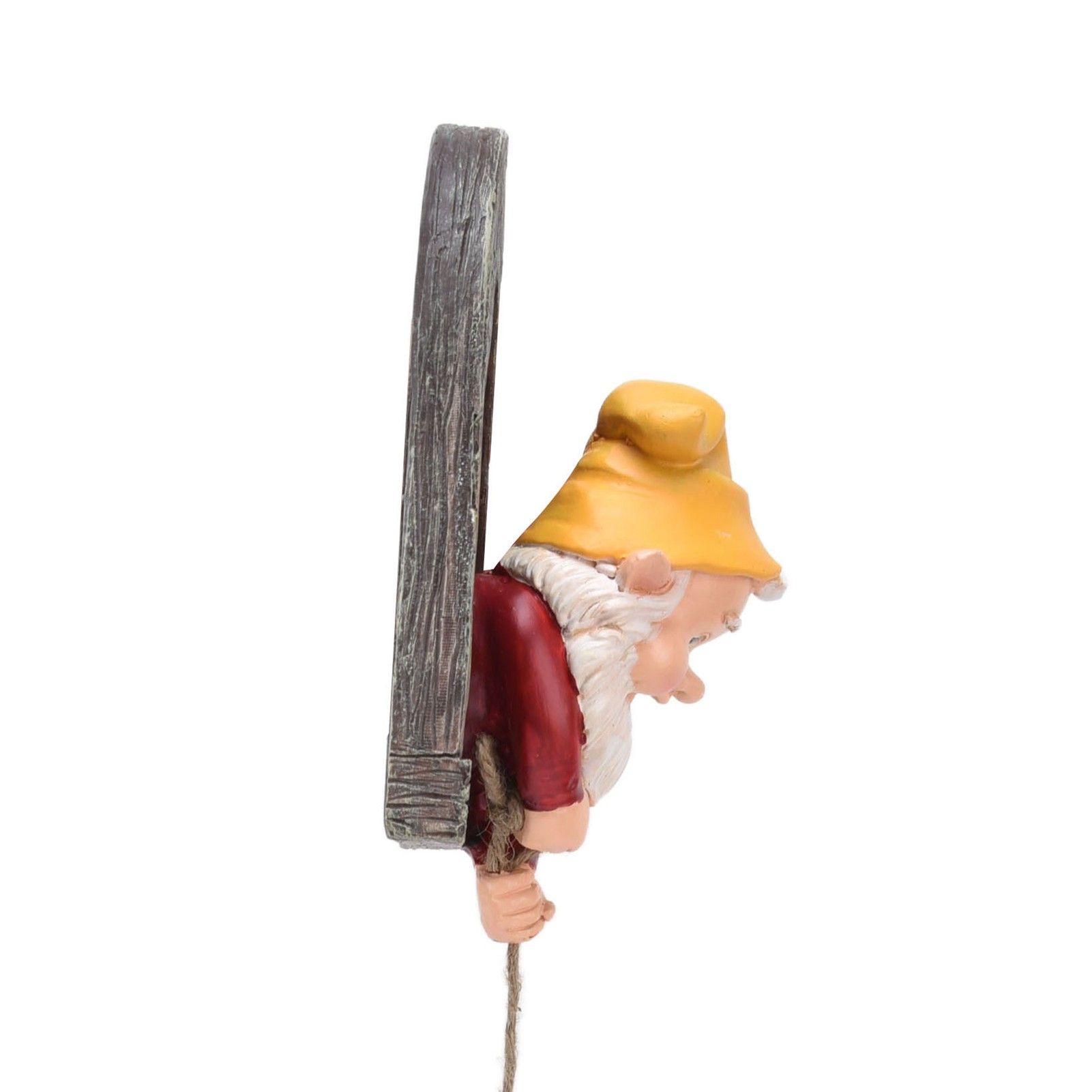 Garden Tree Gnome Statue Resin Colorfast Tree Climbing Elf Sculpture for Yard view 15