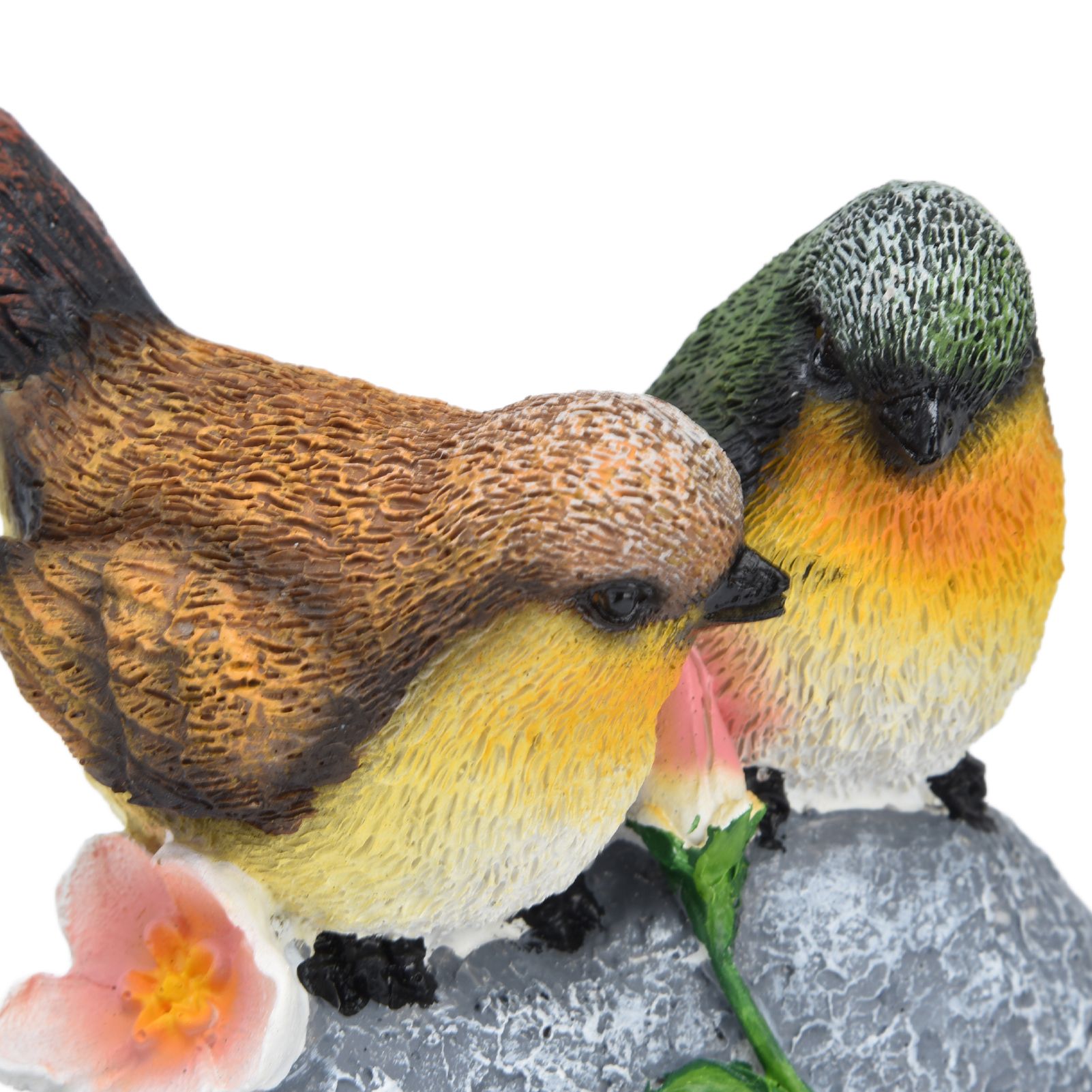 Double Sparrow Welcome Sculpture Cute Simulation Resin Ornament for Outdoor view 15