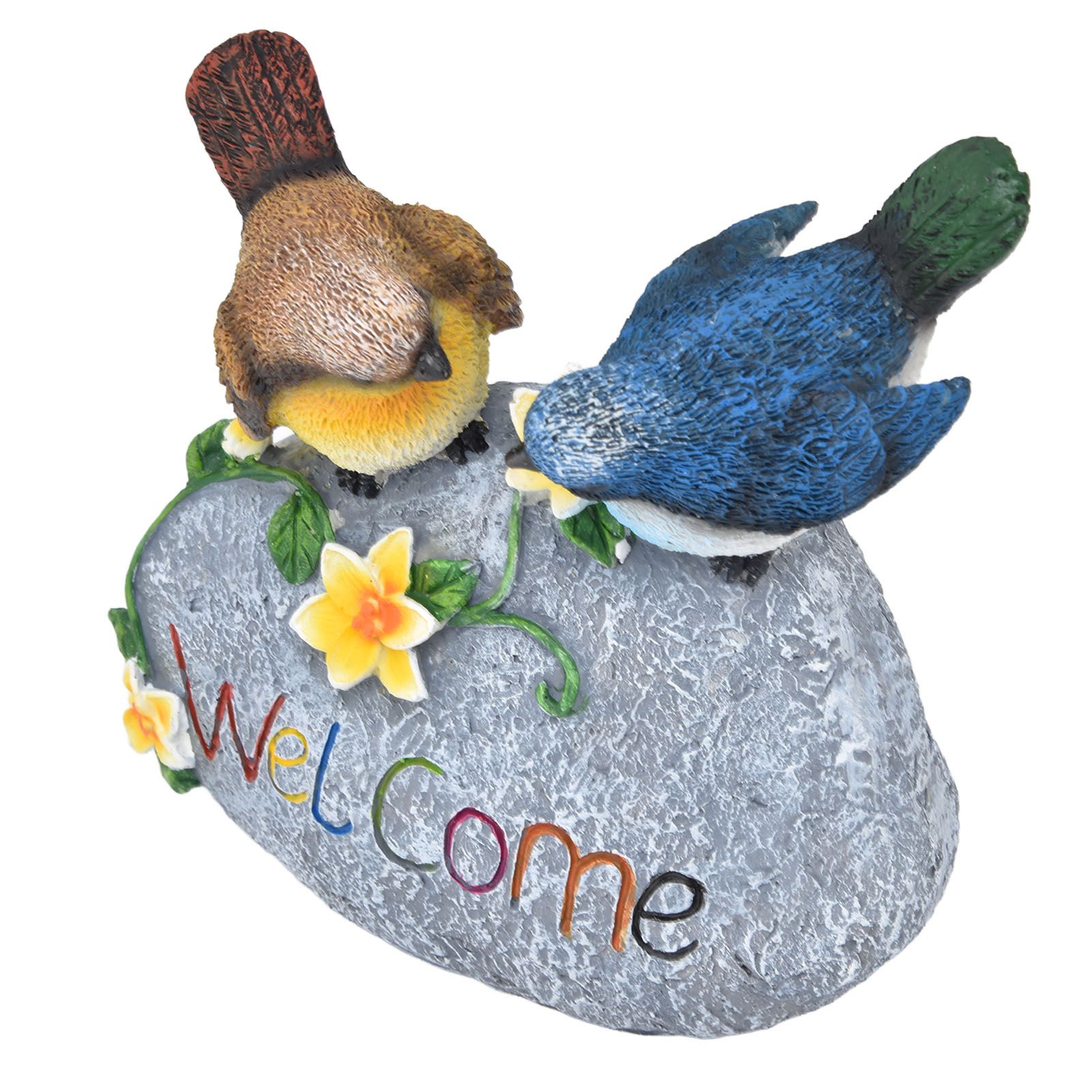 Bird Garden Decor Resin Animal Garden Figurines Welcome Sign Sculptures view 2