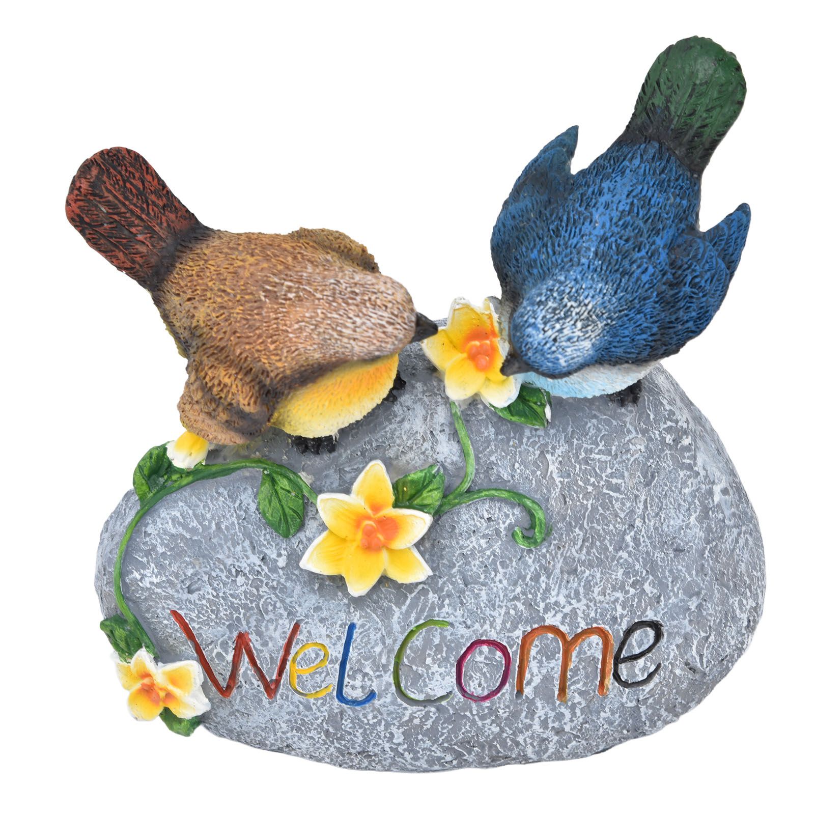 Bird Garden Decor Resin Animal Garden Figurines Welcome Sign Sculptures view 4