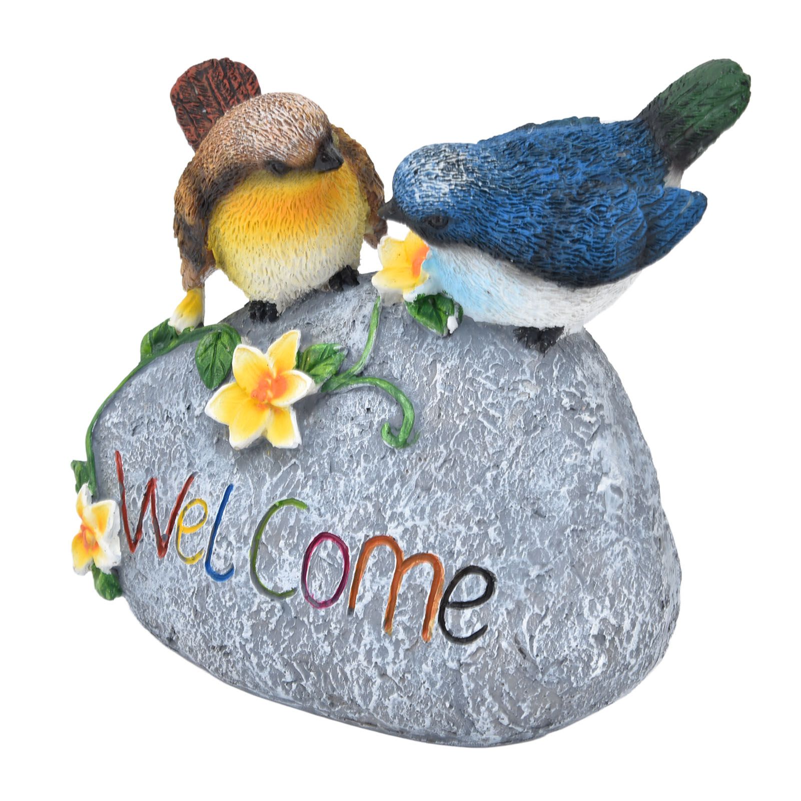 Bird Garden Decor Resin Animal Garden Figurines Welcome Sign Sculptures view 5