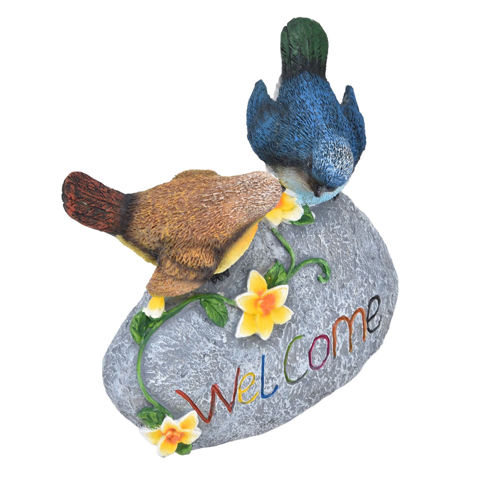 Bird Garden Decor Resin Animal Garden Figurines Welcome Sign Sculptures view 6